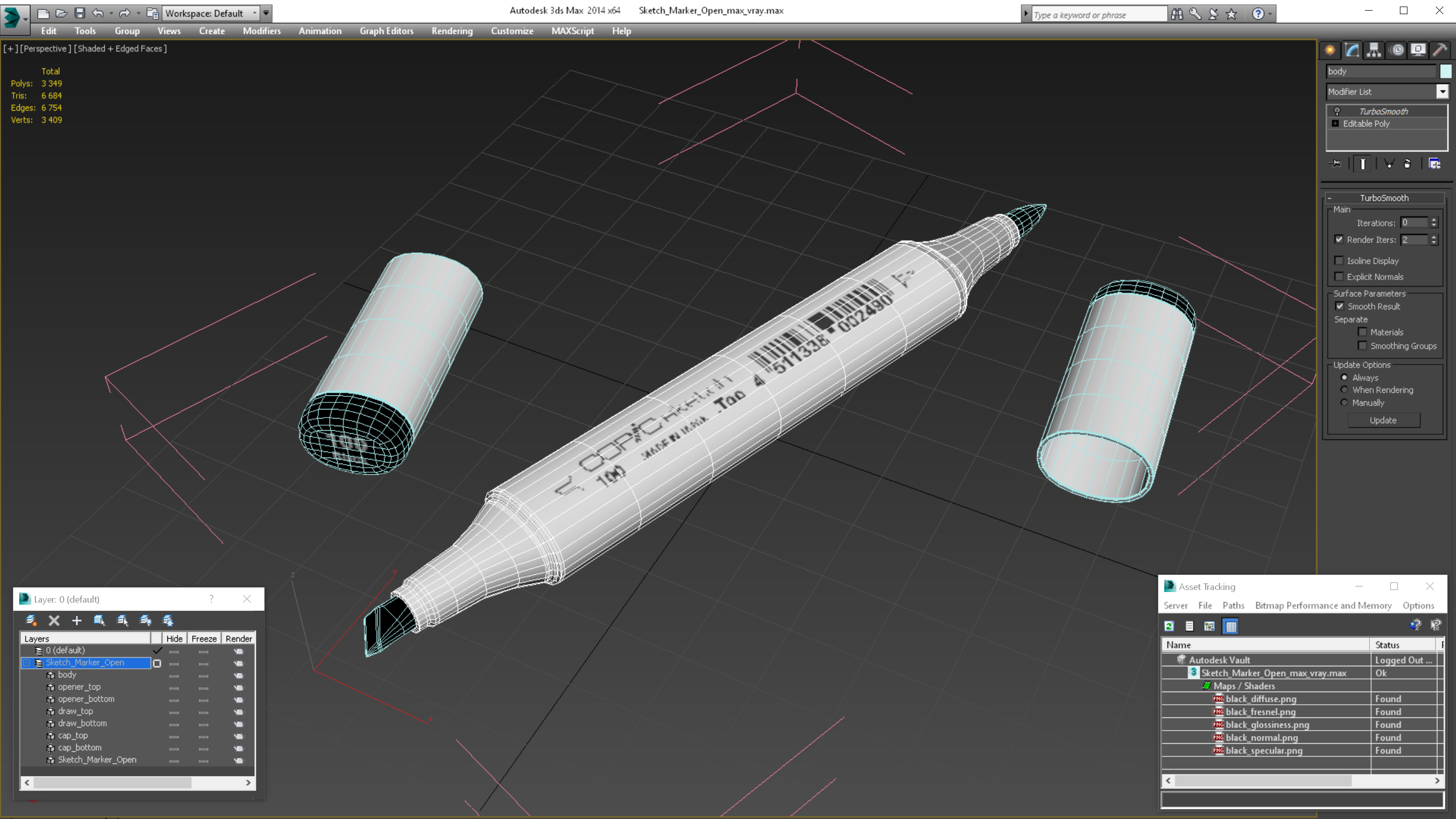 3D Sketch Marker Open model