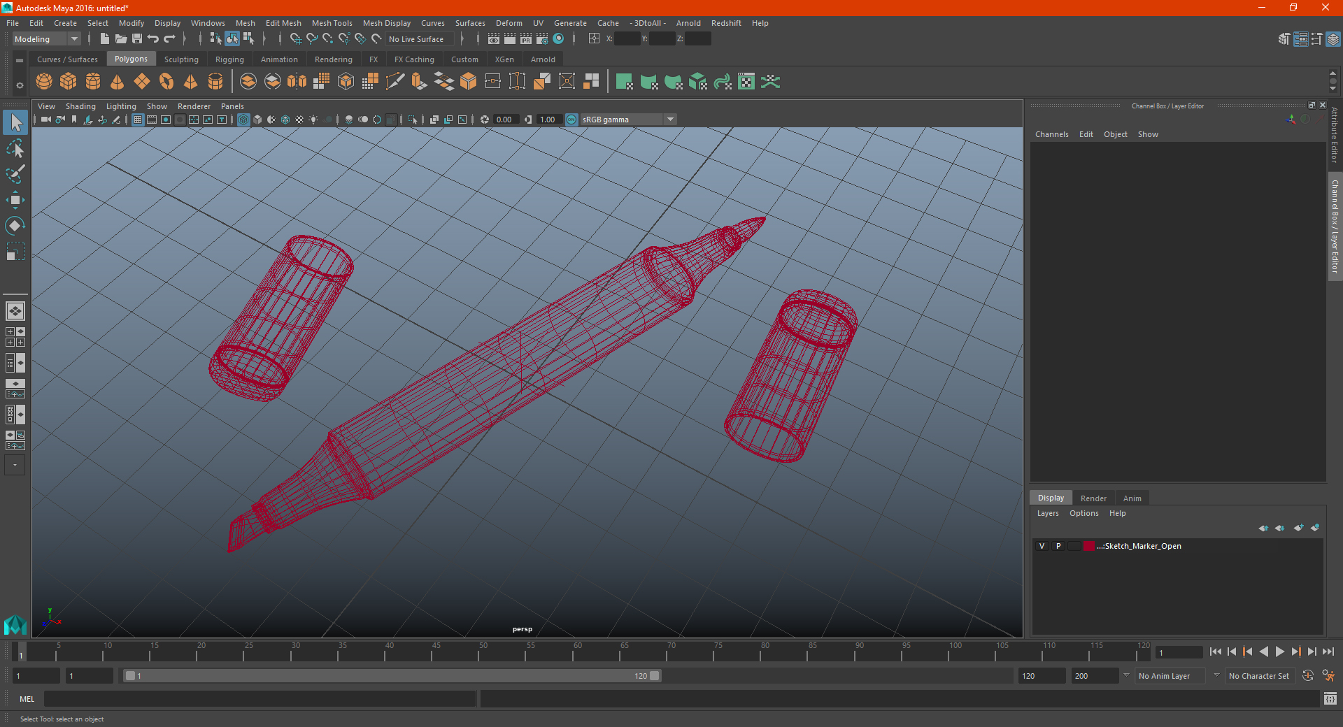 3D Sketch Marker Open model