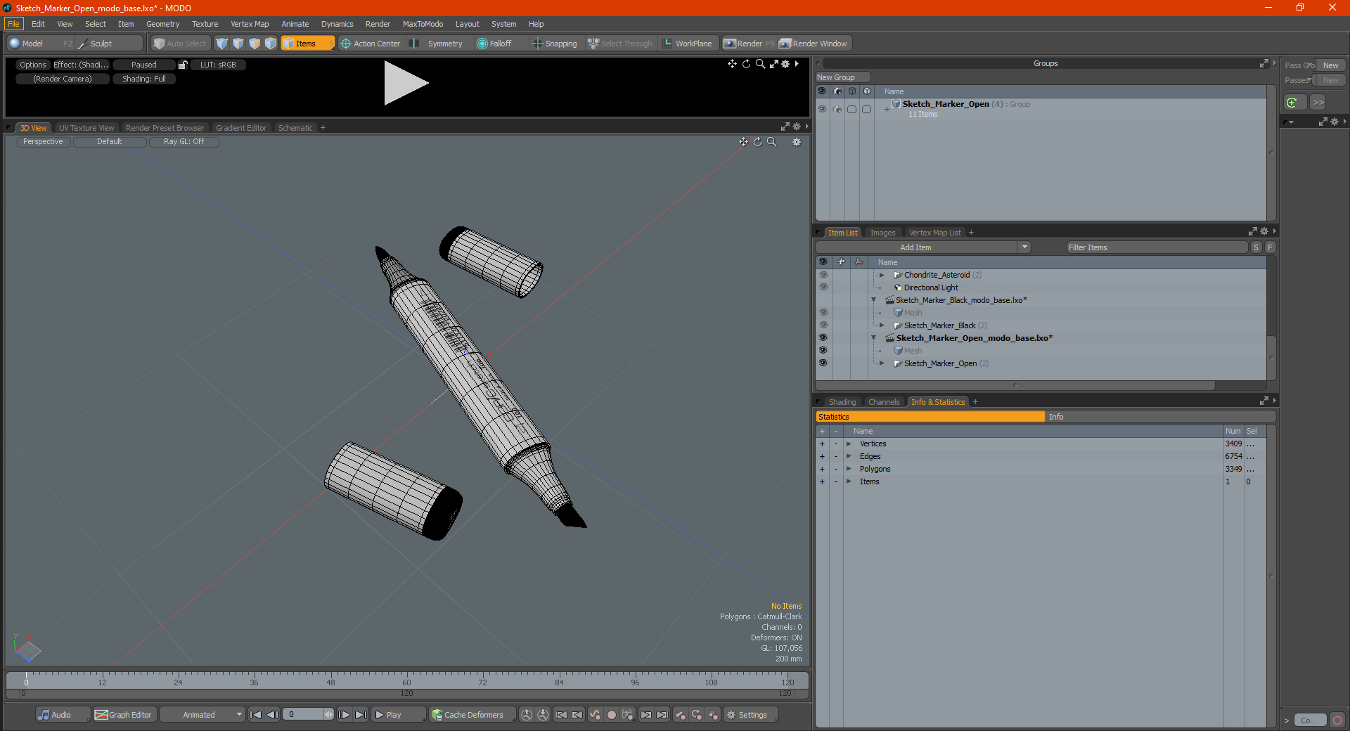 3D Sketch Marker Open model
