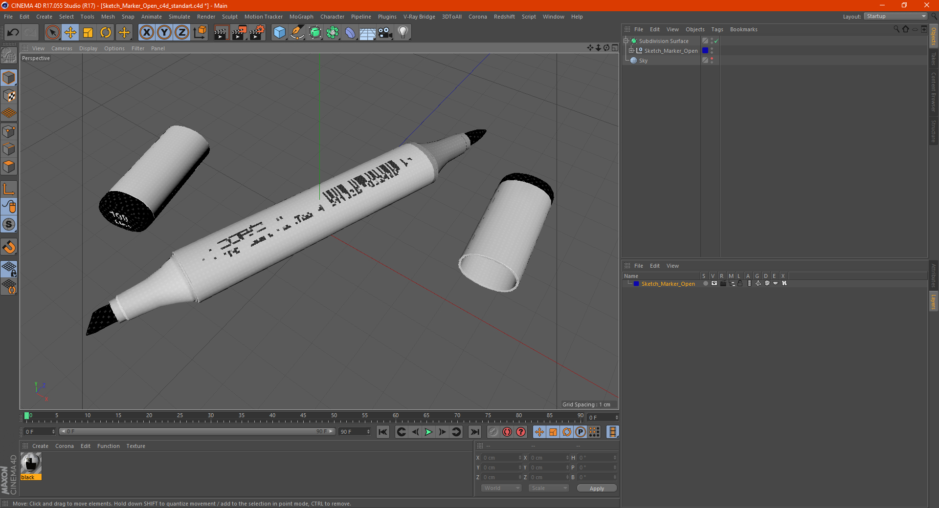 3D Sketch Marker Open model
