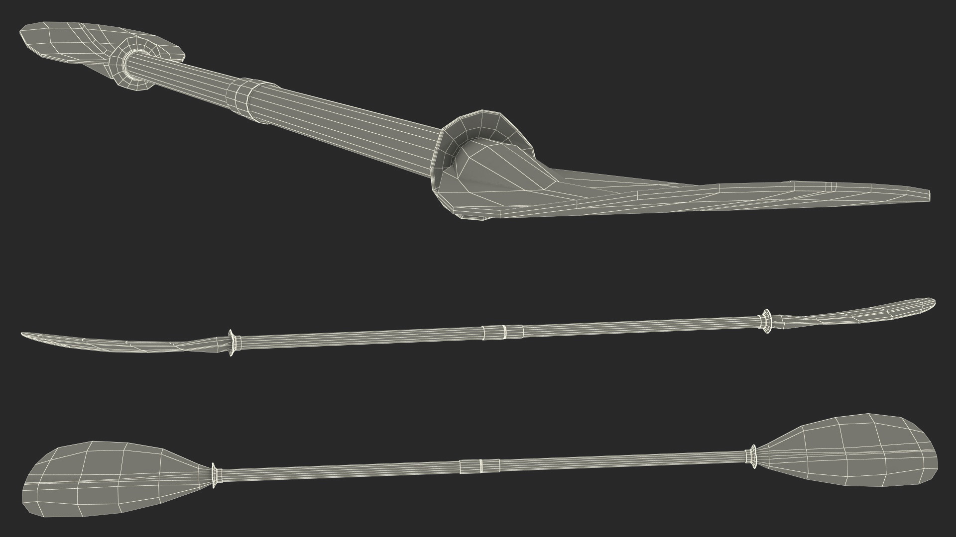Kayak Paddle 3D