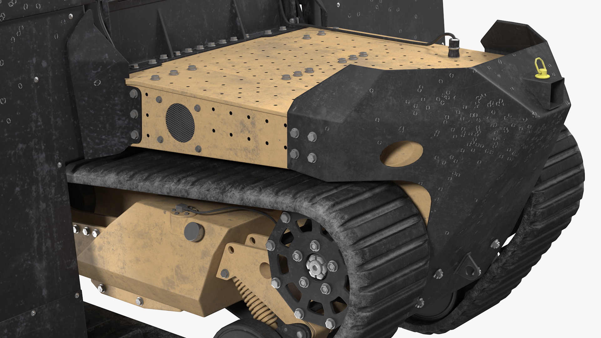 3D Damaged RBS1 SWAT BOT Robotic Ballistic Shield