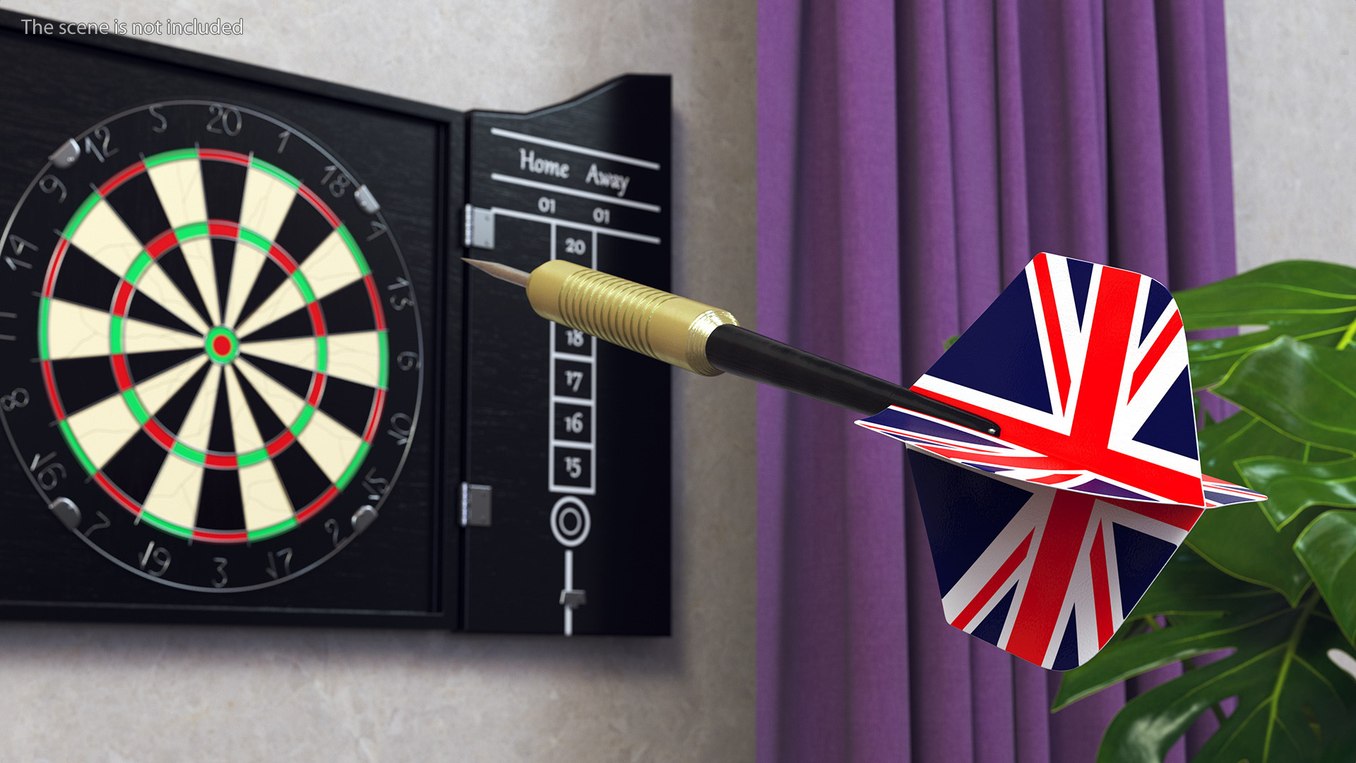 British Flag Dart 3D