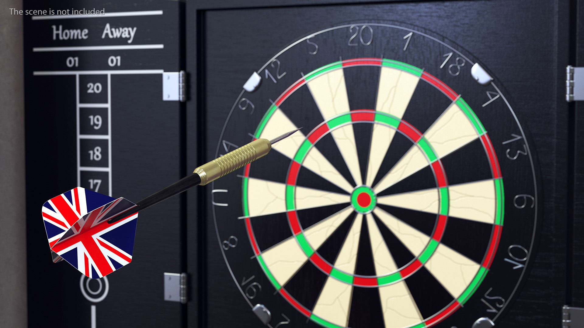 British Flag Dart 3D
