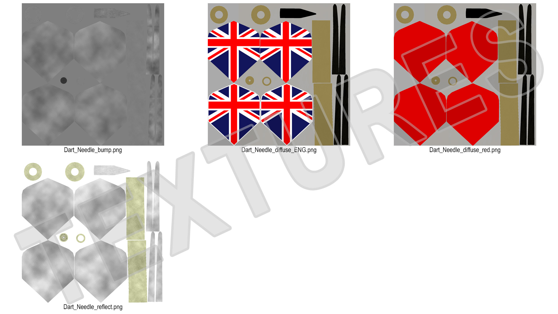 British Flag Dart 3D
