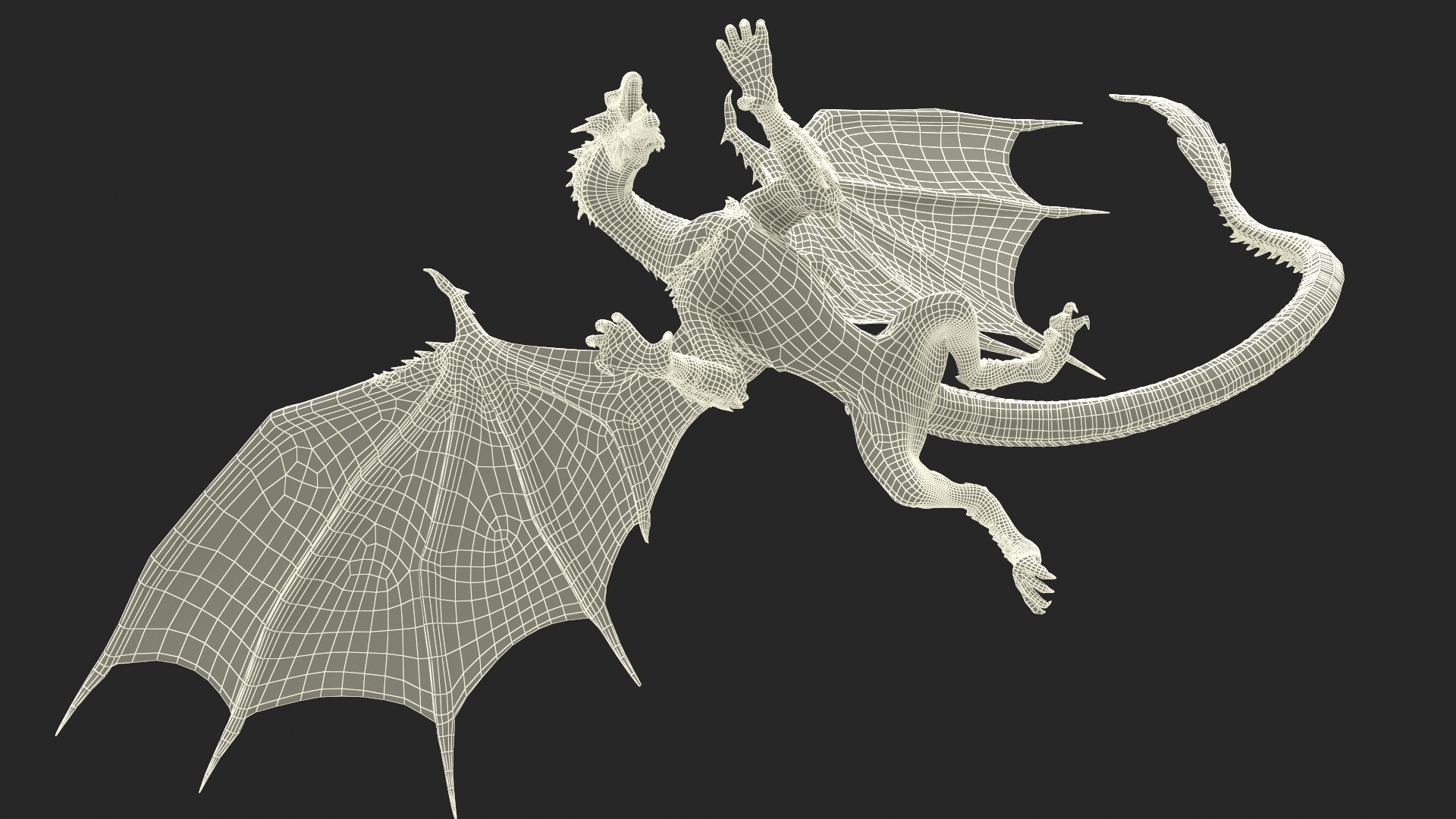 Flying Mythical Dragon 3D