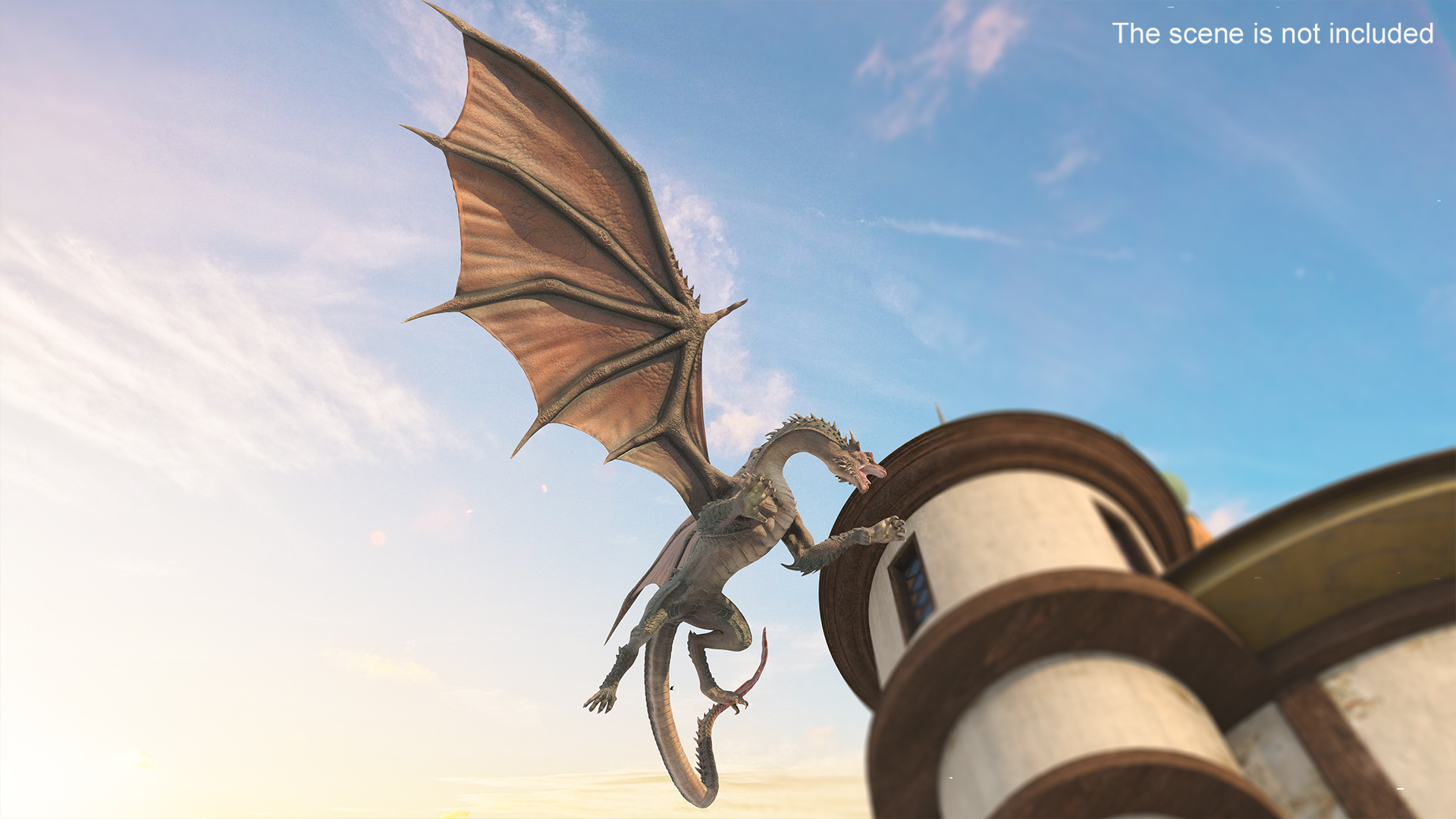 Flying Mythical Dragon 3D