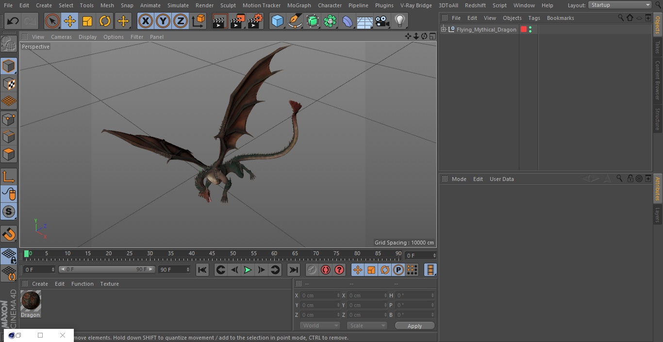 Flying Mythical Dragon 3D