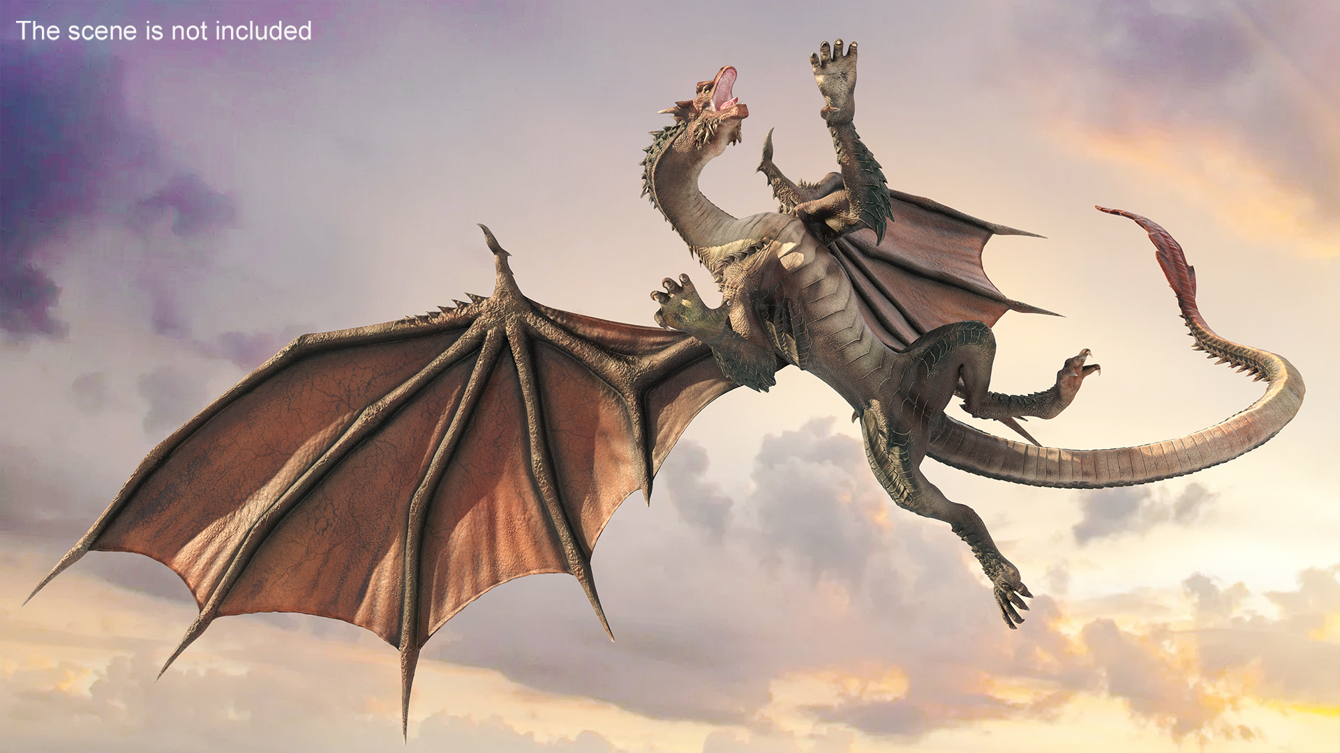 Flying Mythical Dragon 3D
