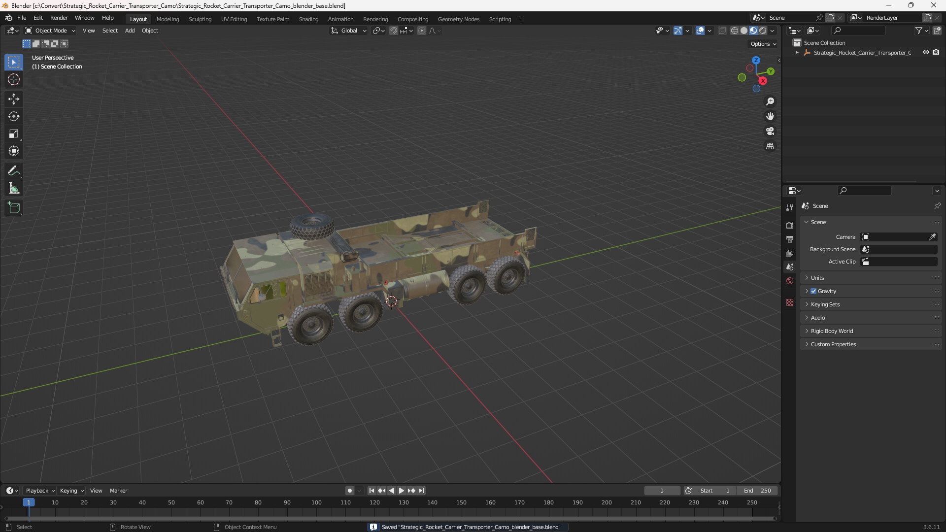 Strategic Rocket Carrier Transporter Camo - view 10