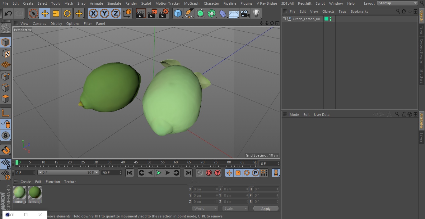 3D Green Lemon