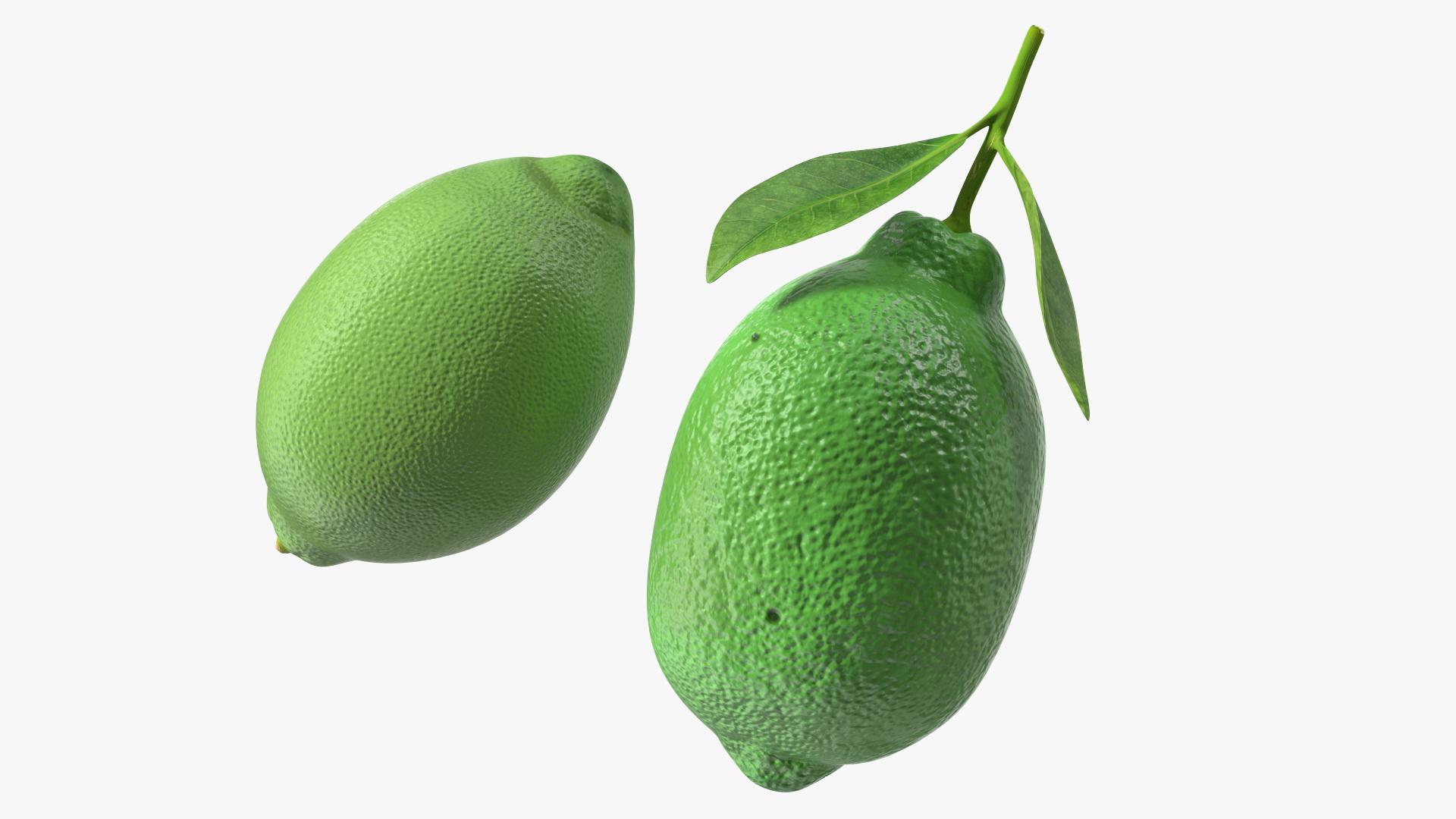 3D Green Lemon