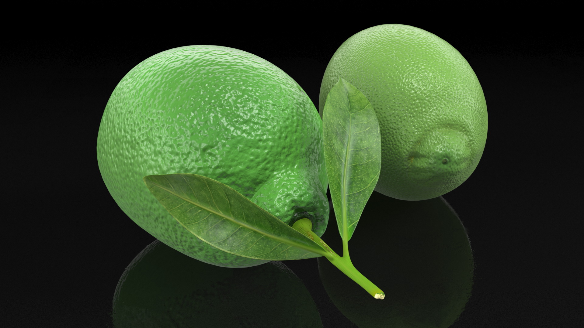 3D Green Lemon