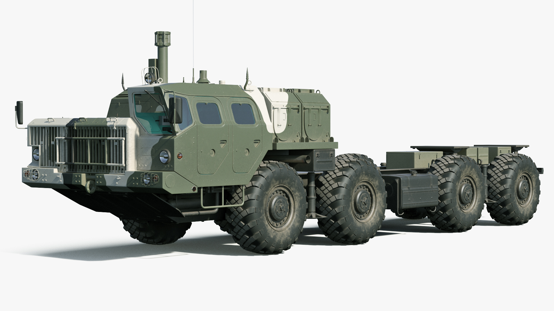 MAZ 543M 8x8 Truck Camouflage 3D model