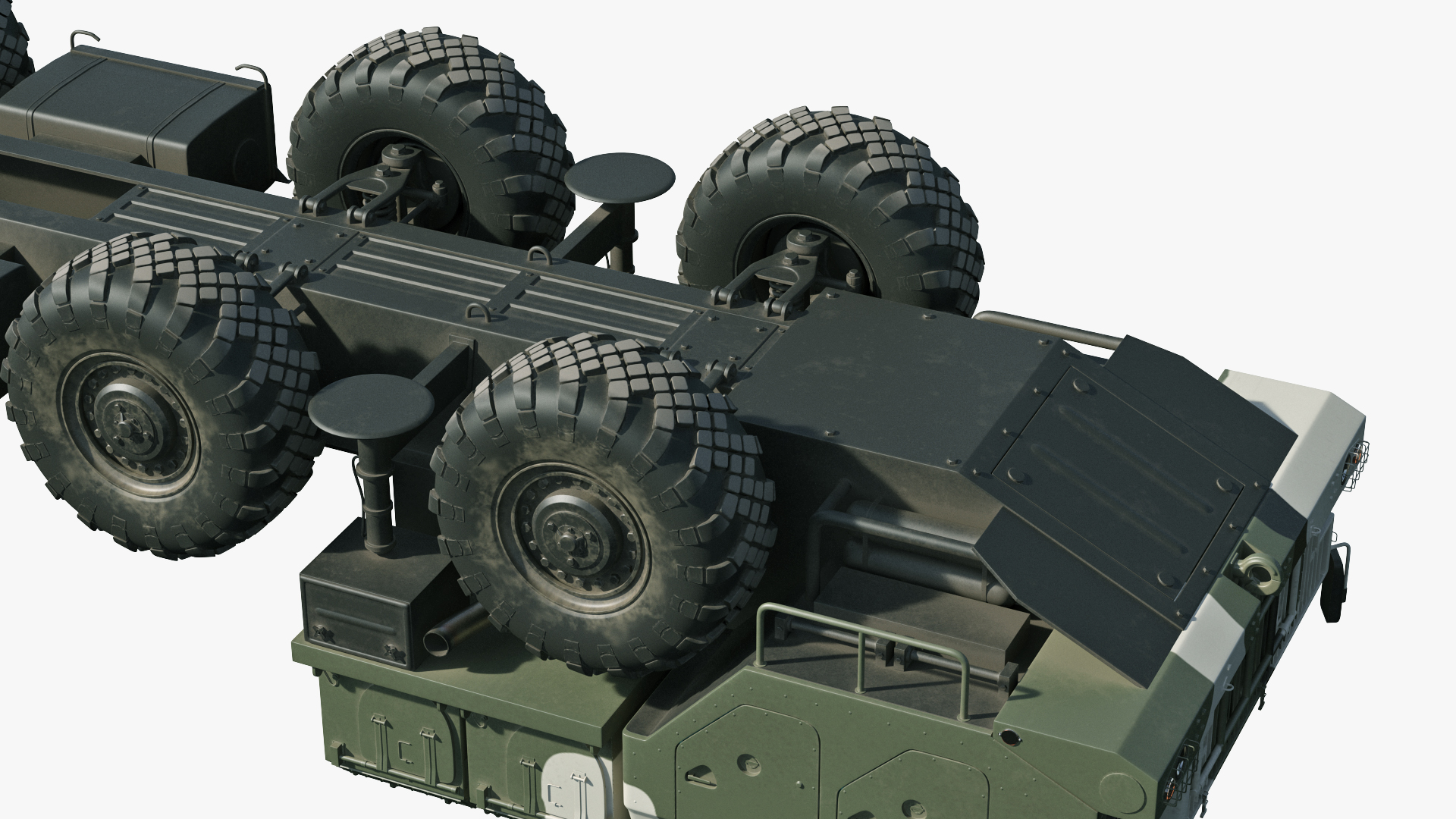 MAZ 543M 8x8 Truck Camouflage 3D model
