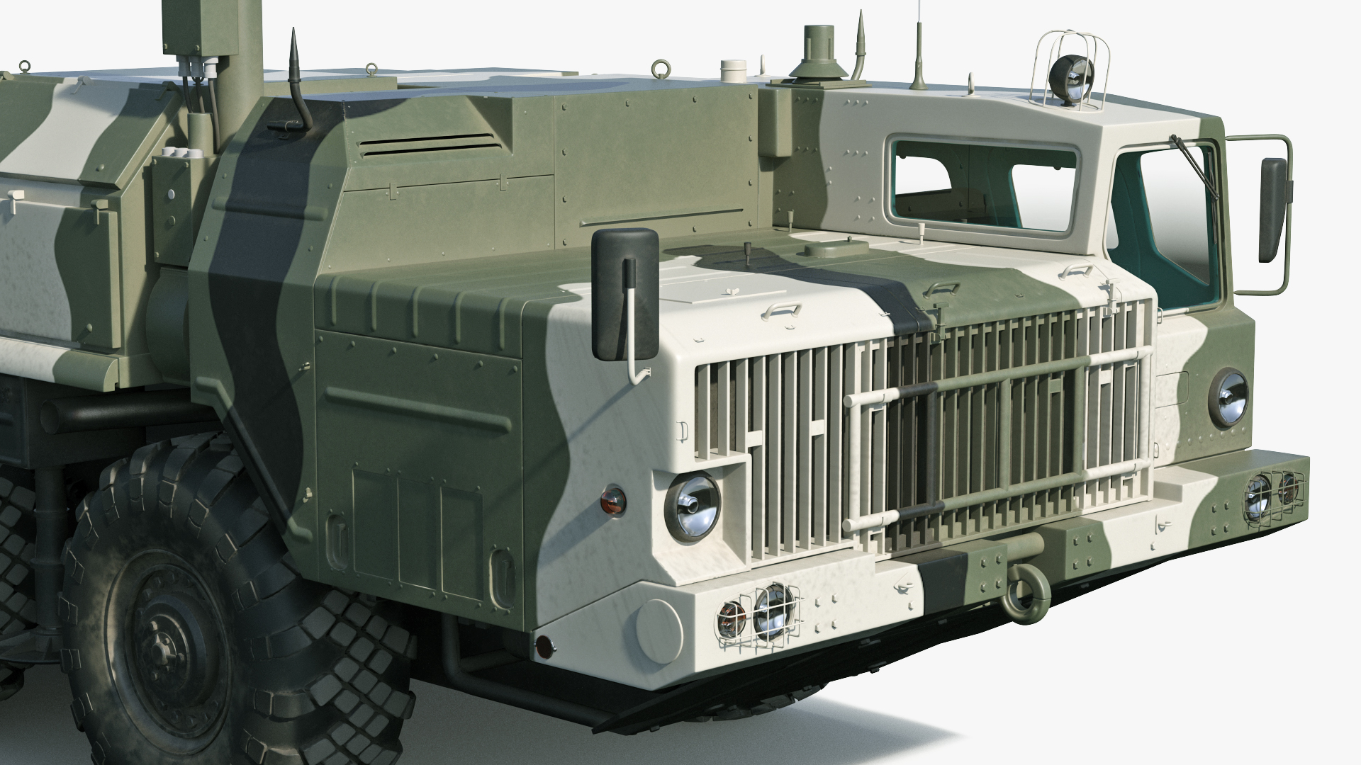 MAZ 543M 8x8 Truck Camouflage 3D model