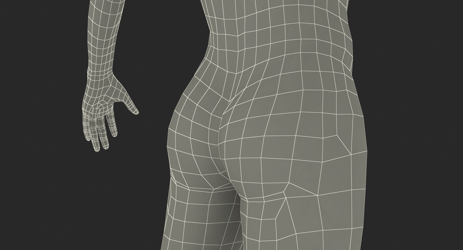Male Mannequin Dark Grey 3D model