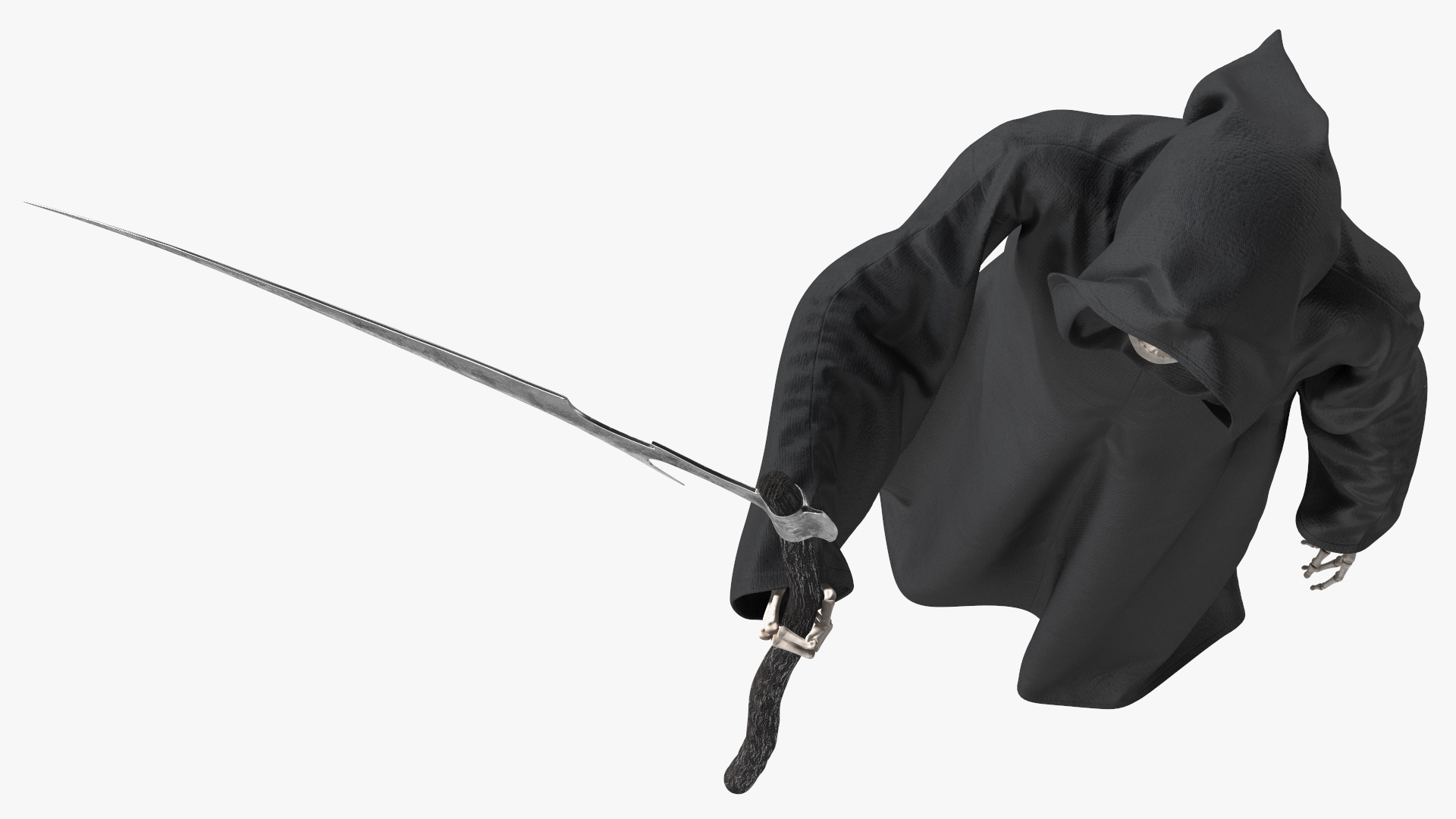 3D Death Character Staying Pose model