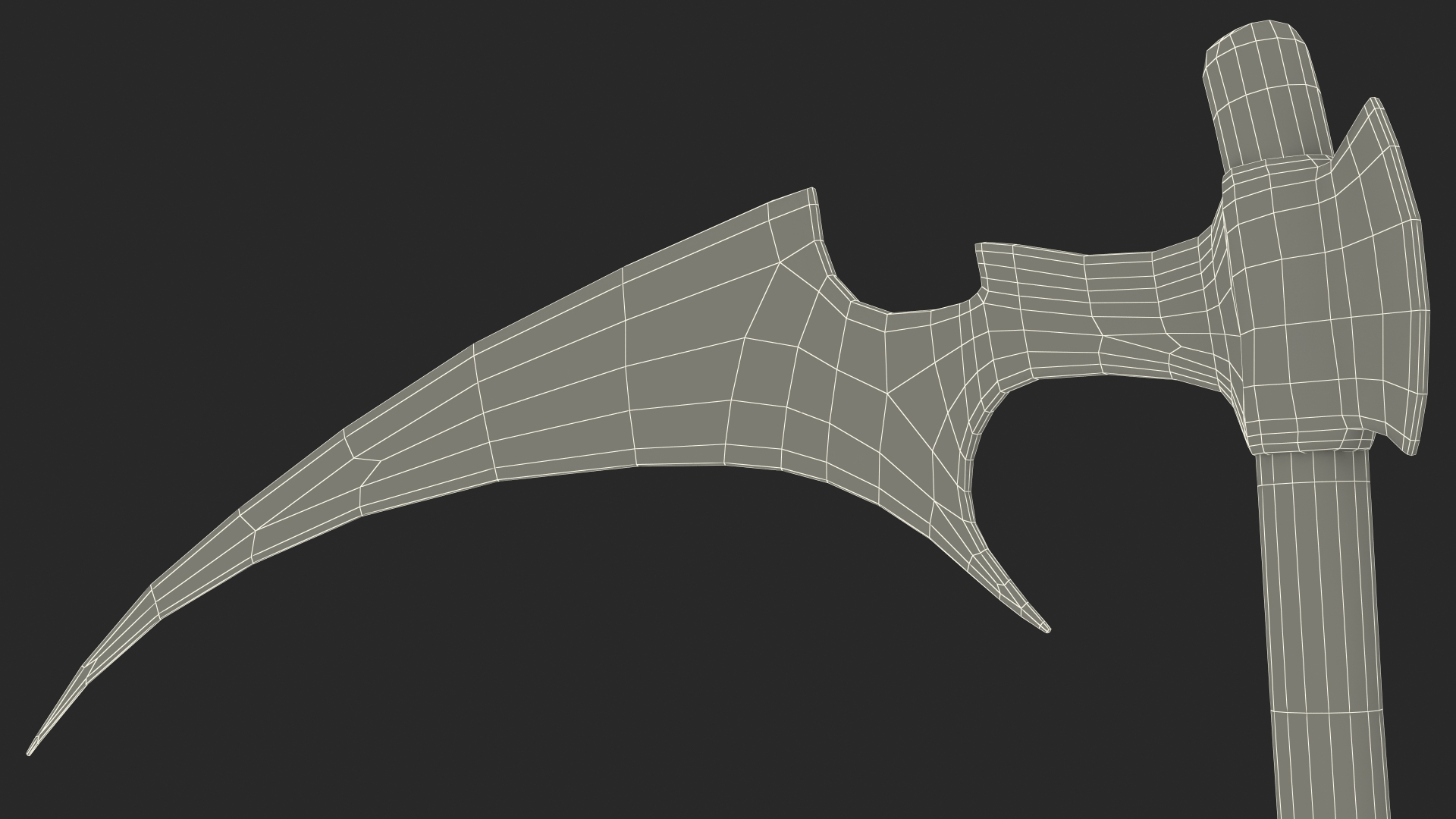 3D Death Character Staying Pose model