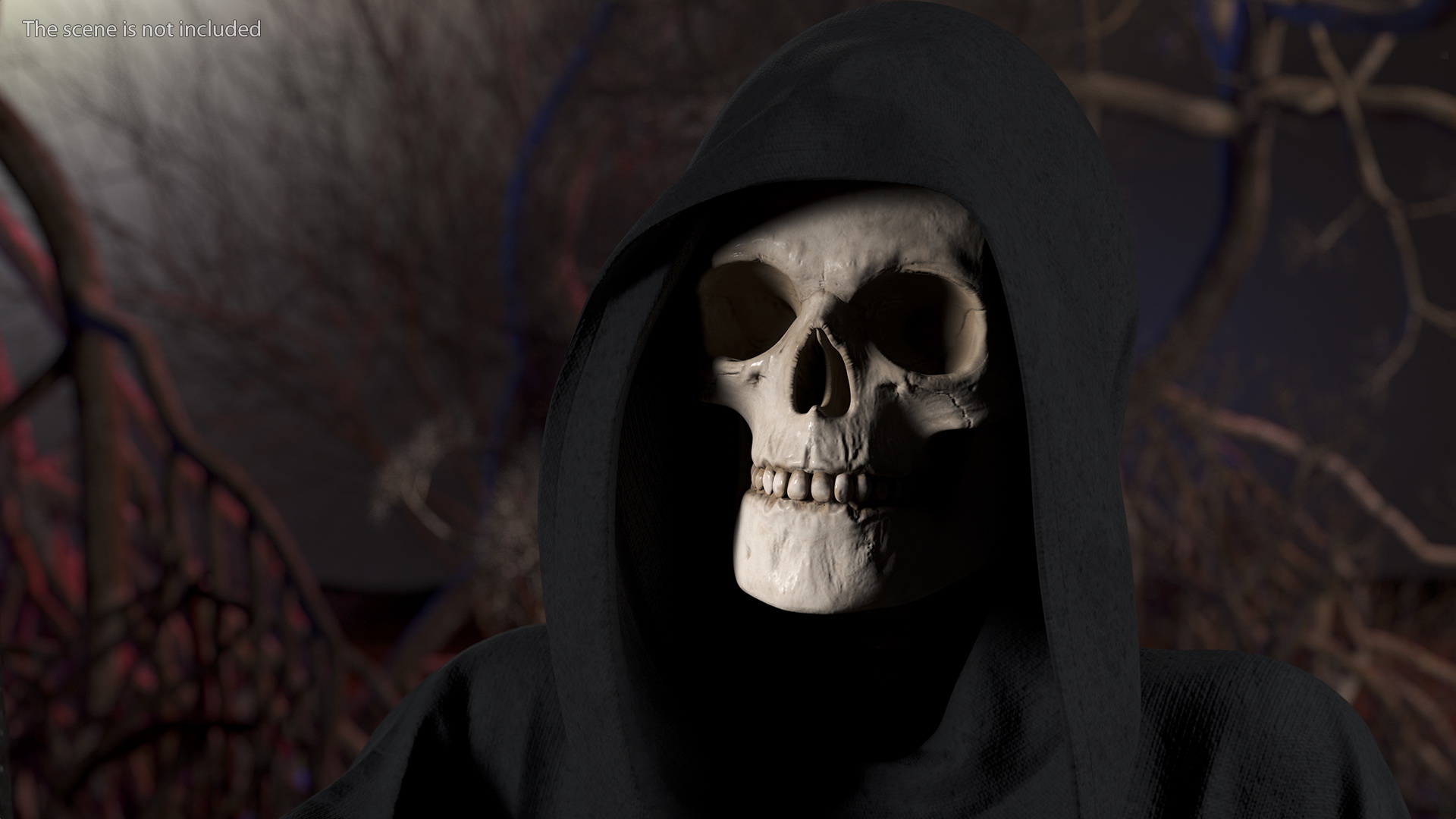 3D Death Character Staying Pose model