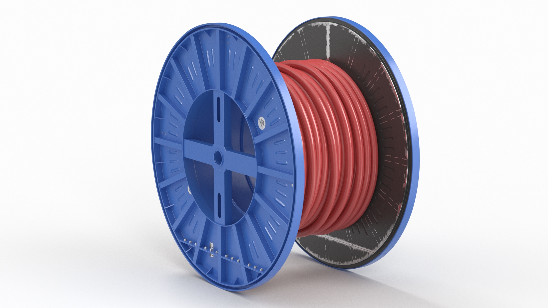 Industrial Cable Spool Reel 3D