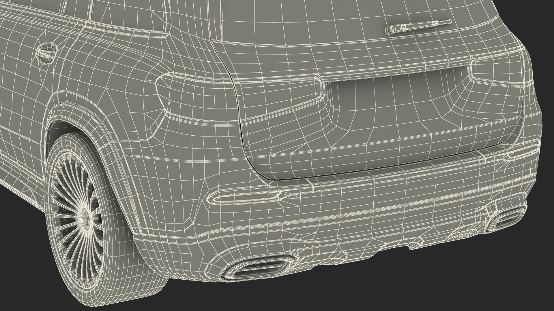3D Luxury SUV Simple Interior