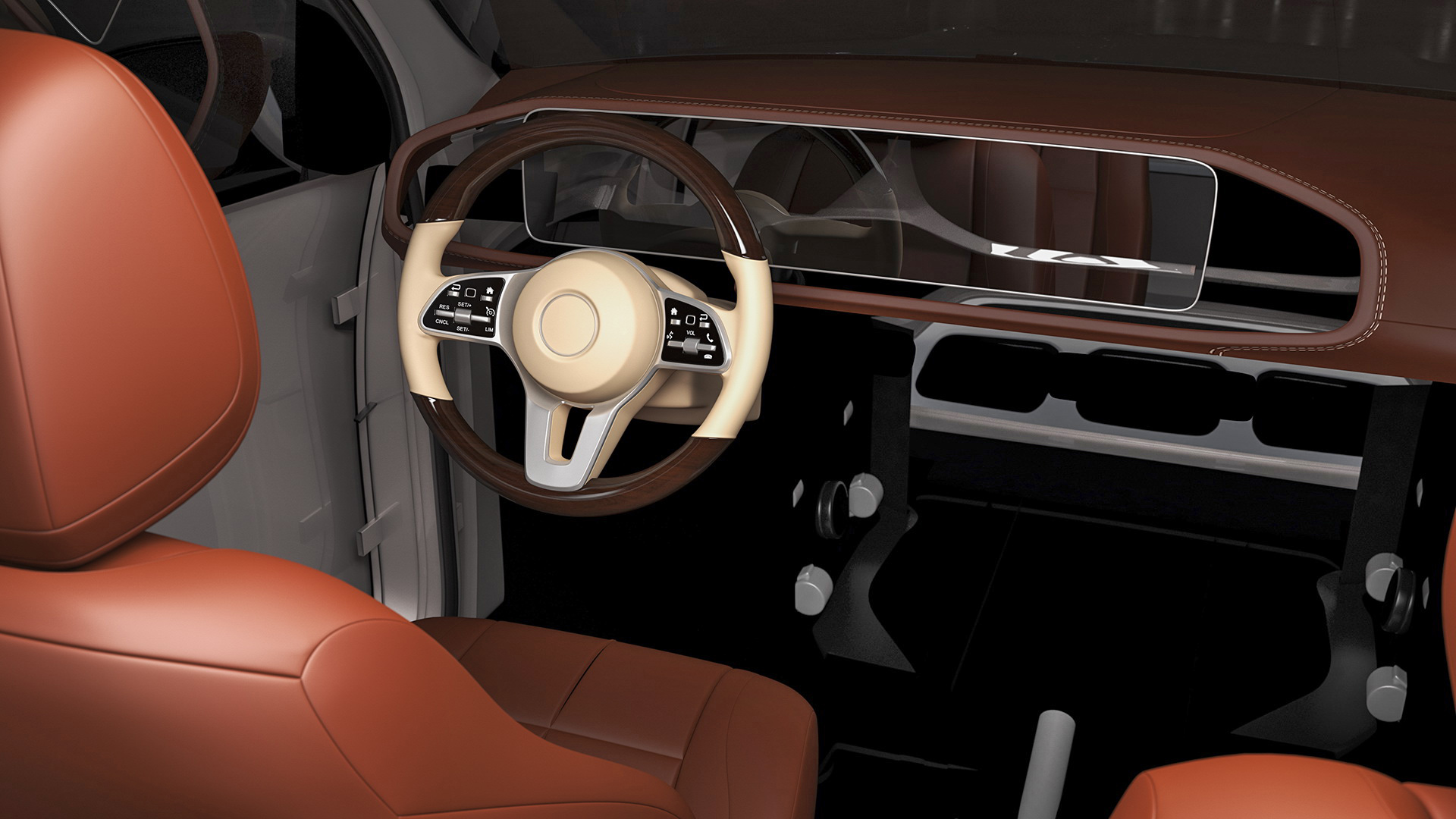 3D Luxury SUV Simple Interior