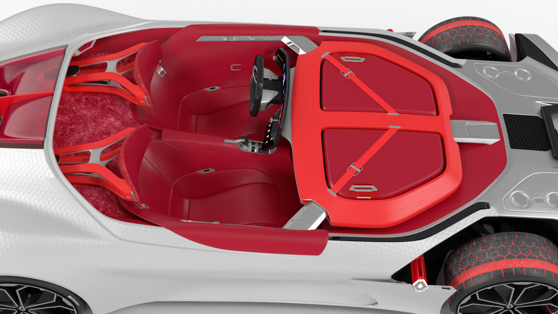3D model 2016 Renault Trezor Electric Concept Car