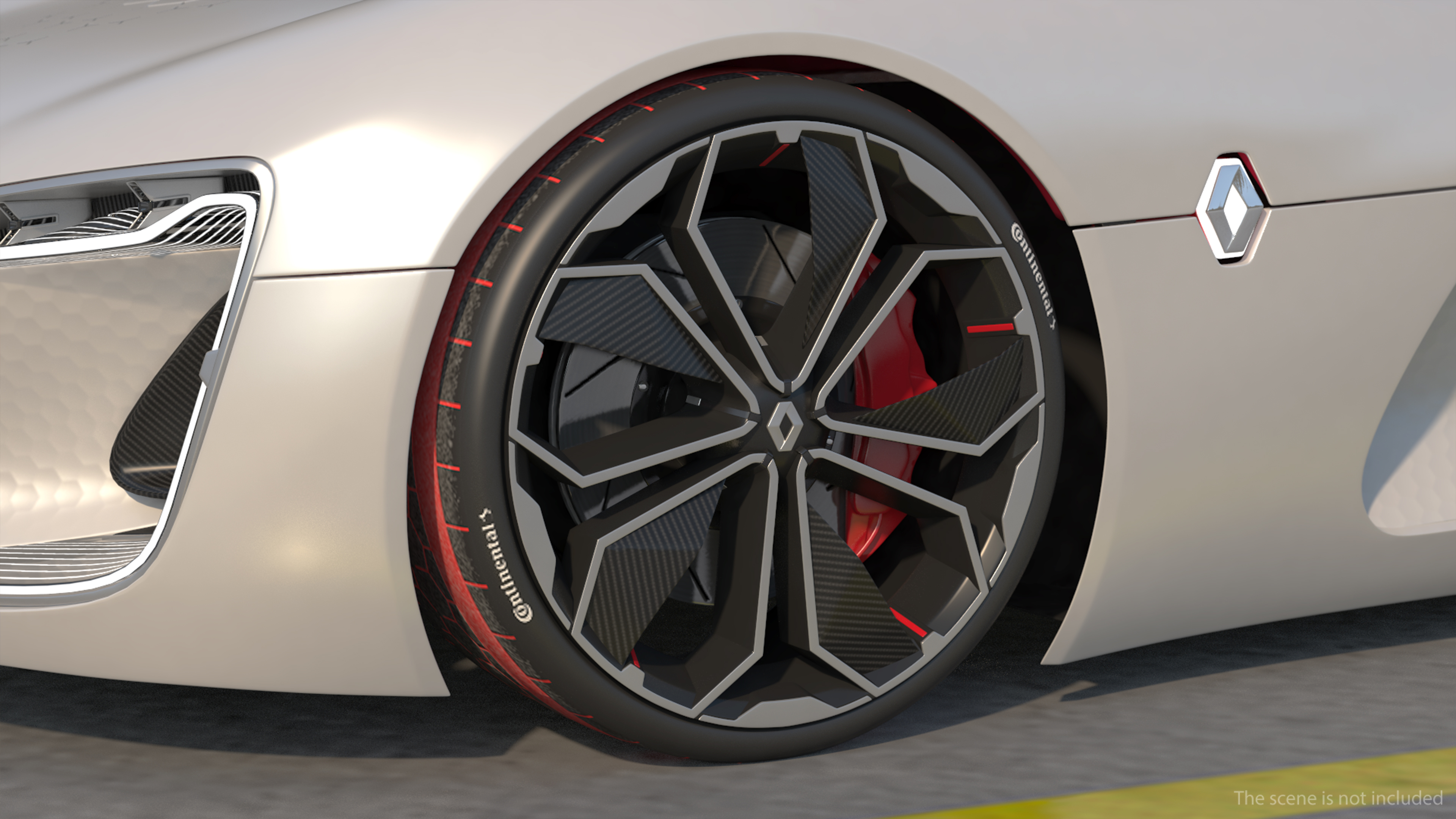 3D model 2016 Renault Trezor Electric Concept Car