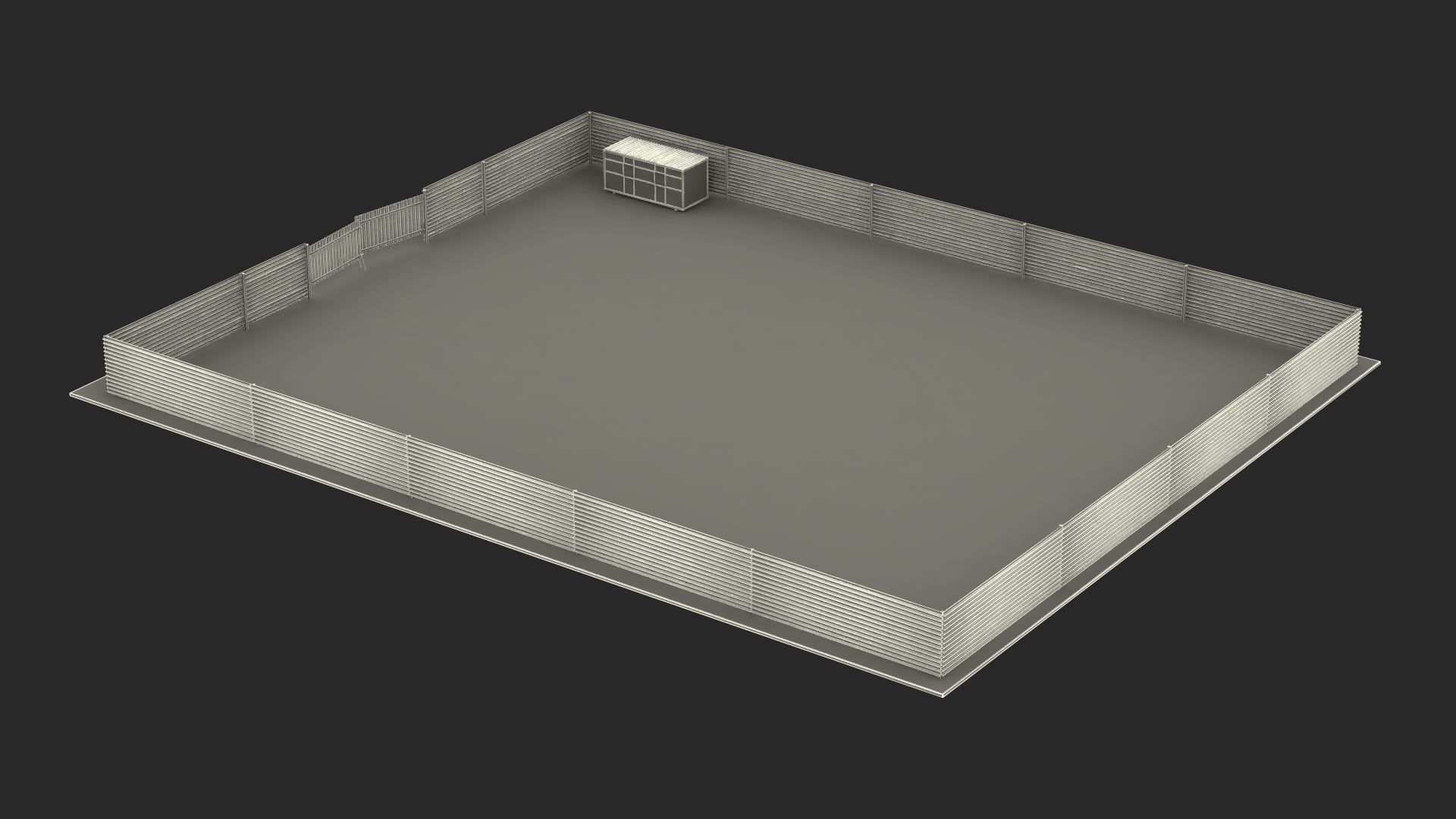 3D Residential Building Construction Site model