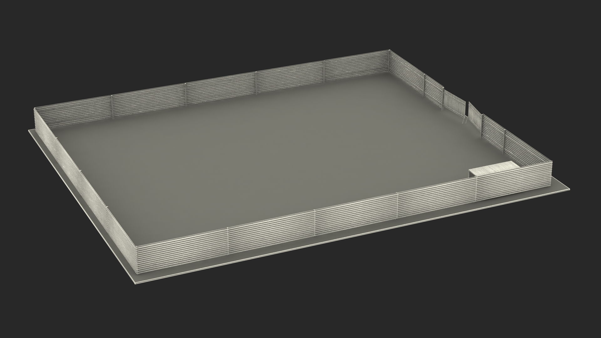 3D Residential Building Construction Site model