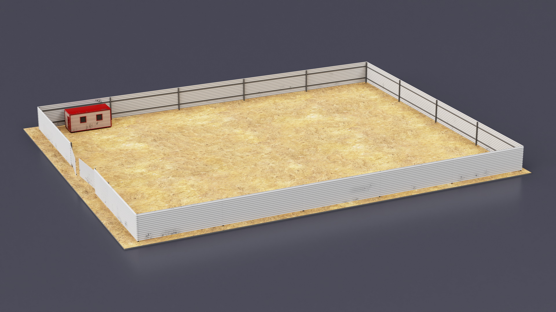 3D Residential Building Construction Site model
