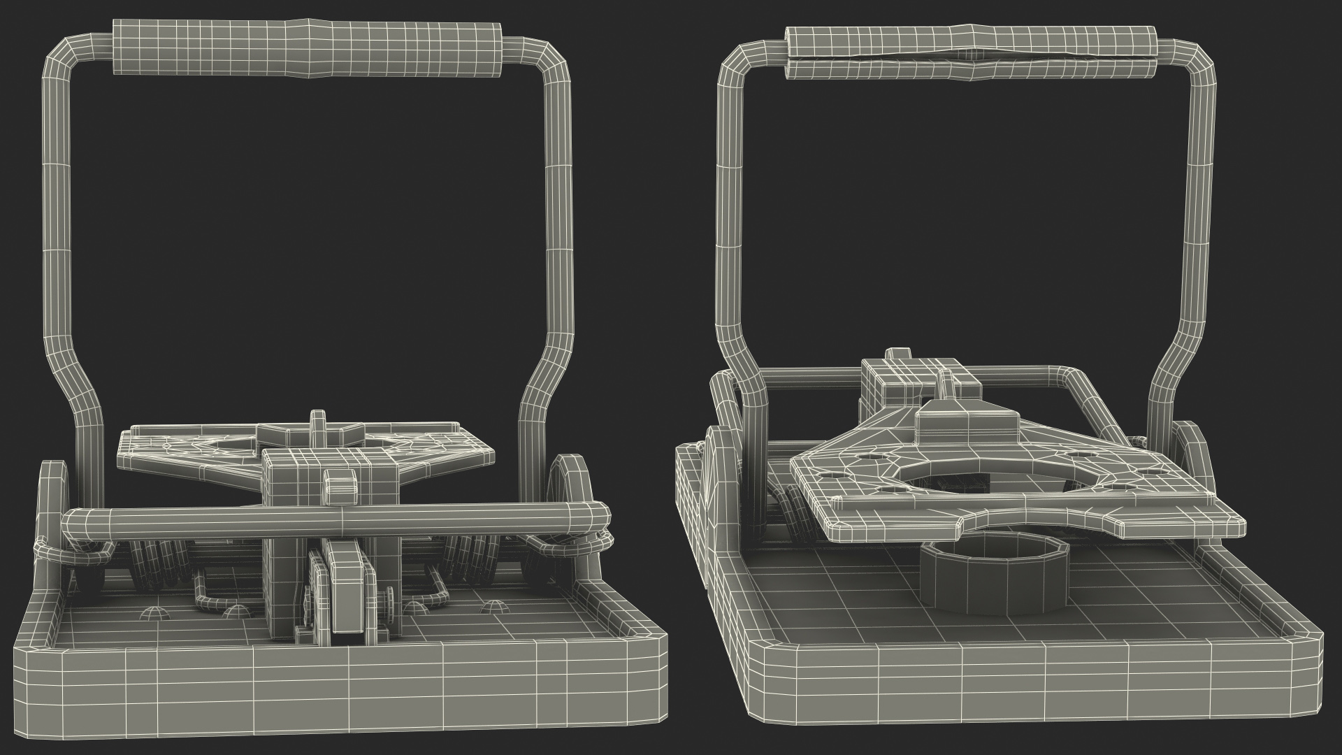 Plastic Mouse Trap Black 3D model