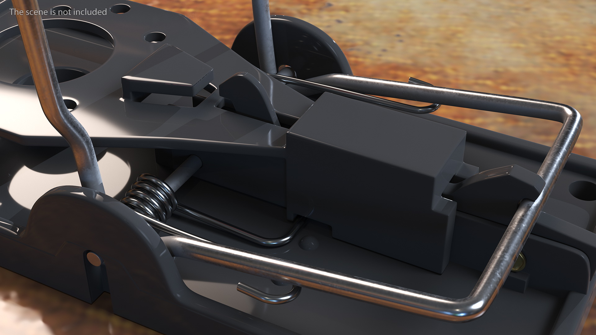 Plastic Mouse Trap Black 3D model