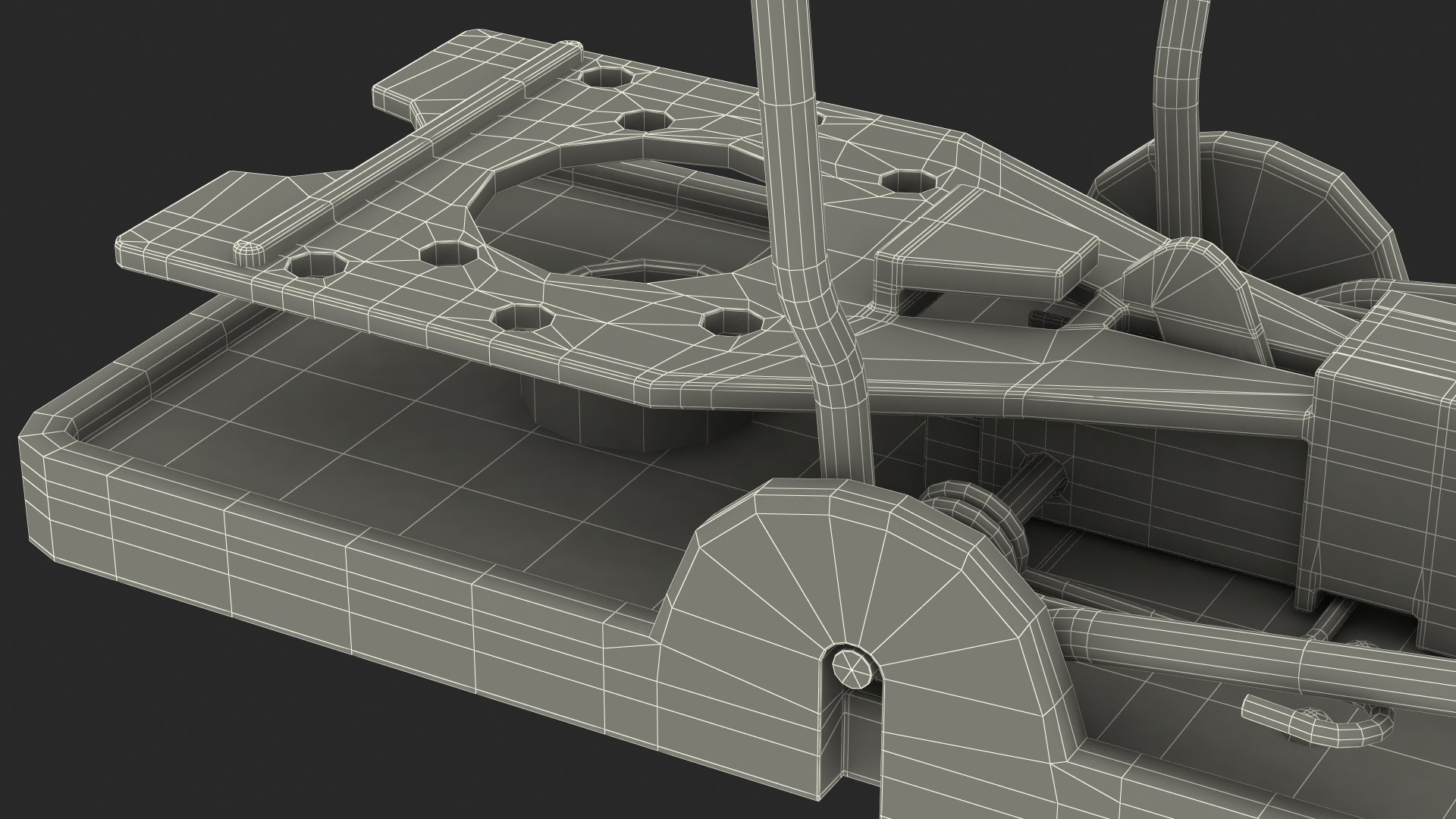 Plastic Mouse Trap Black 3D model