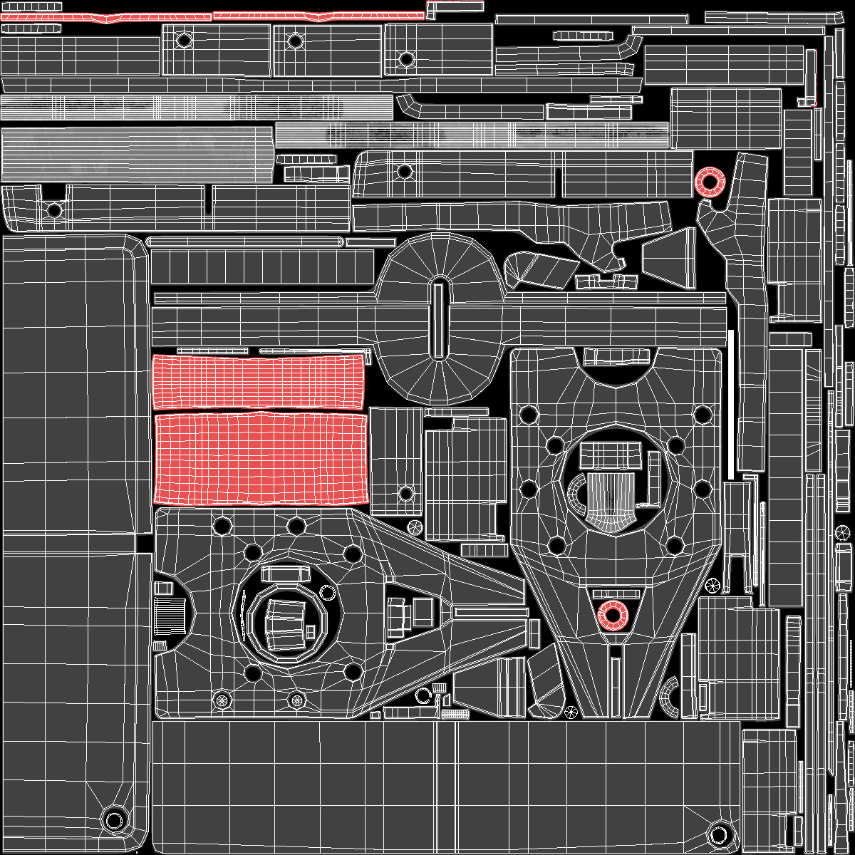Plastic Mouse Trap Black 3D model