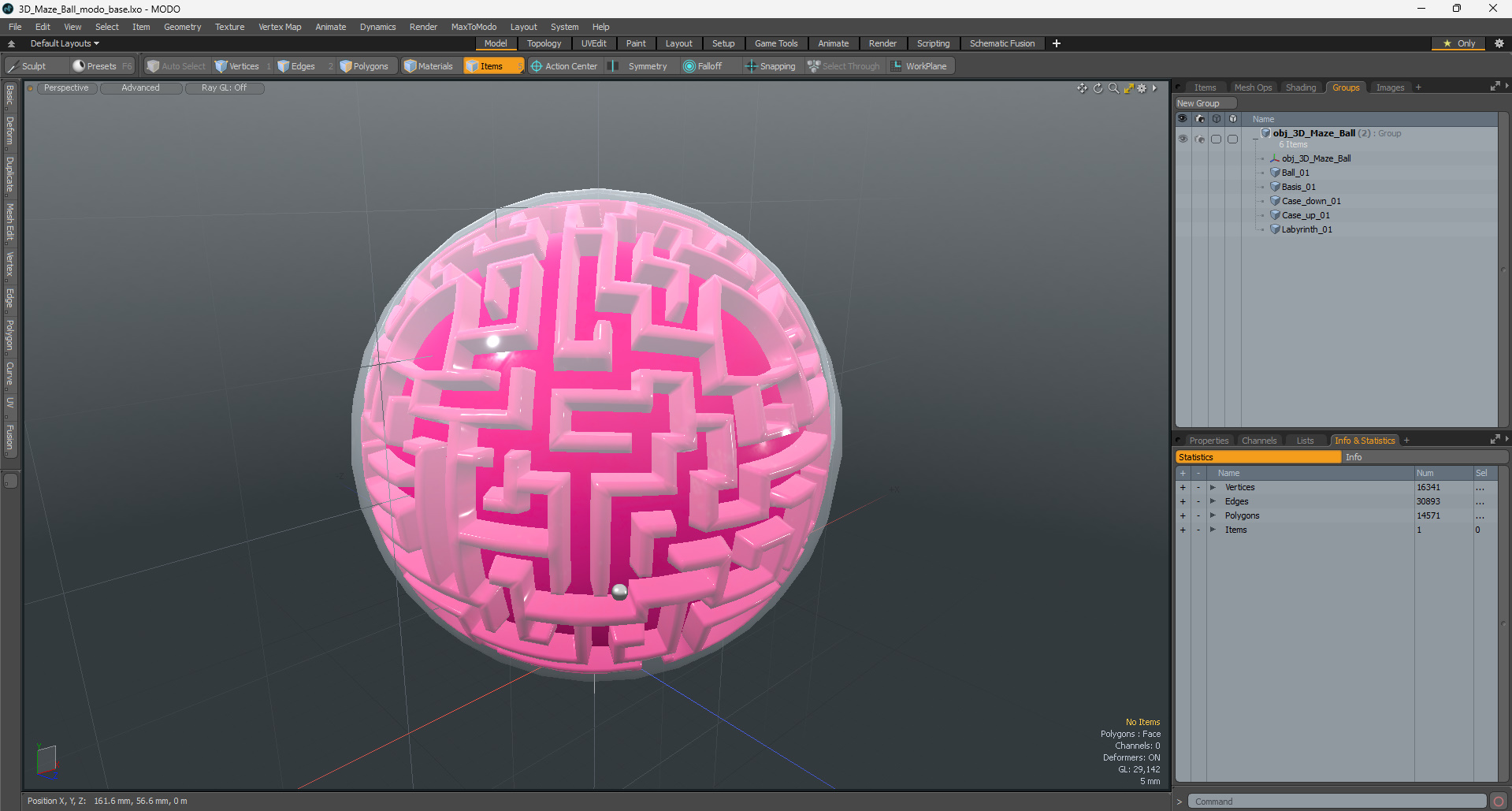 3D Maze Ball 3D
