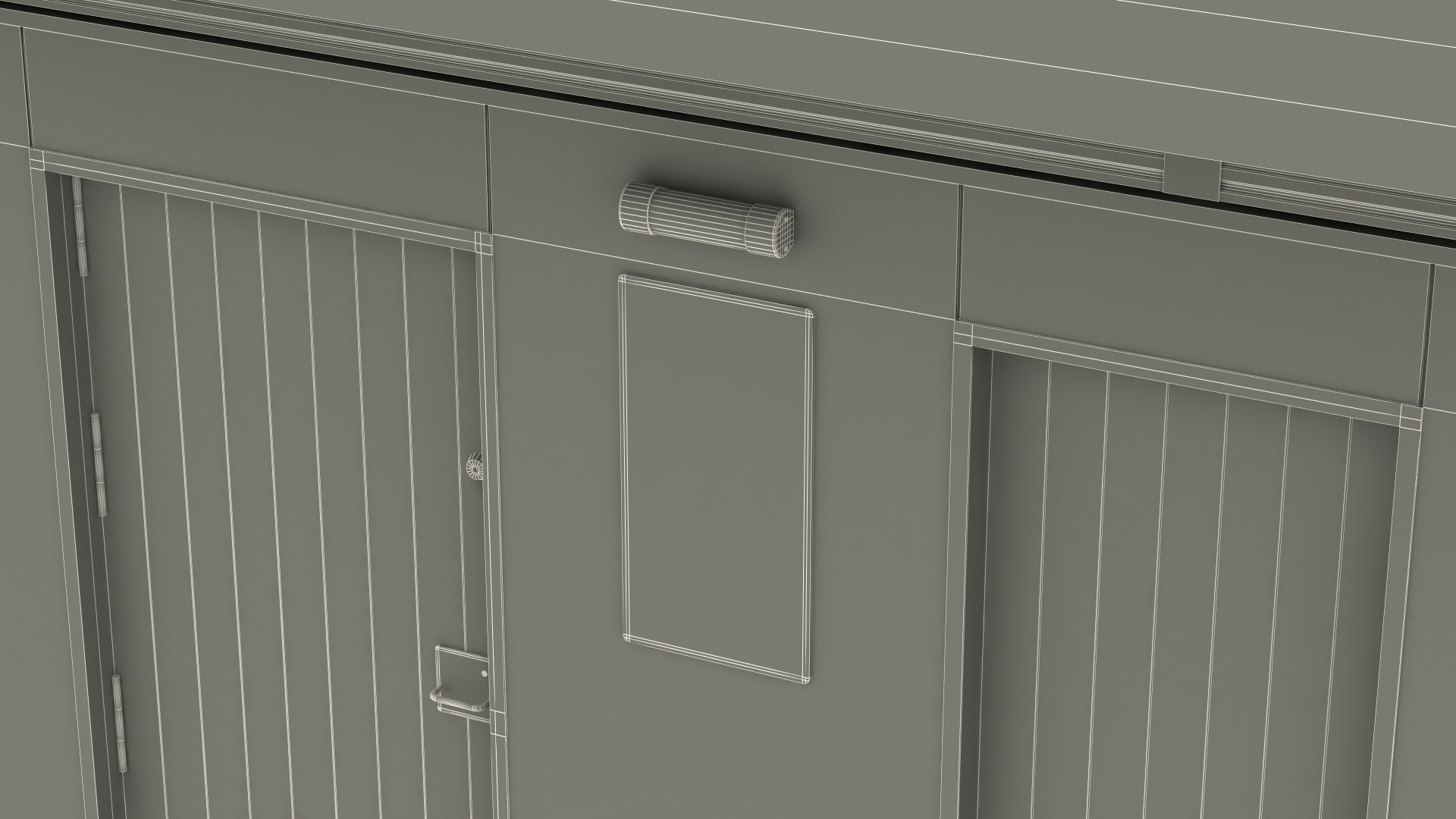 Public Restroom Building 3D model