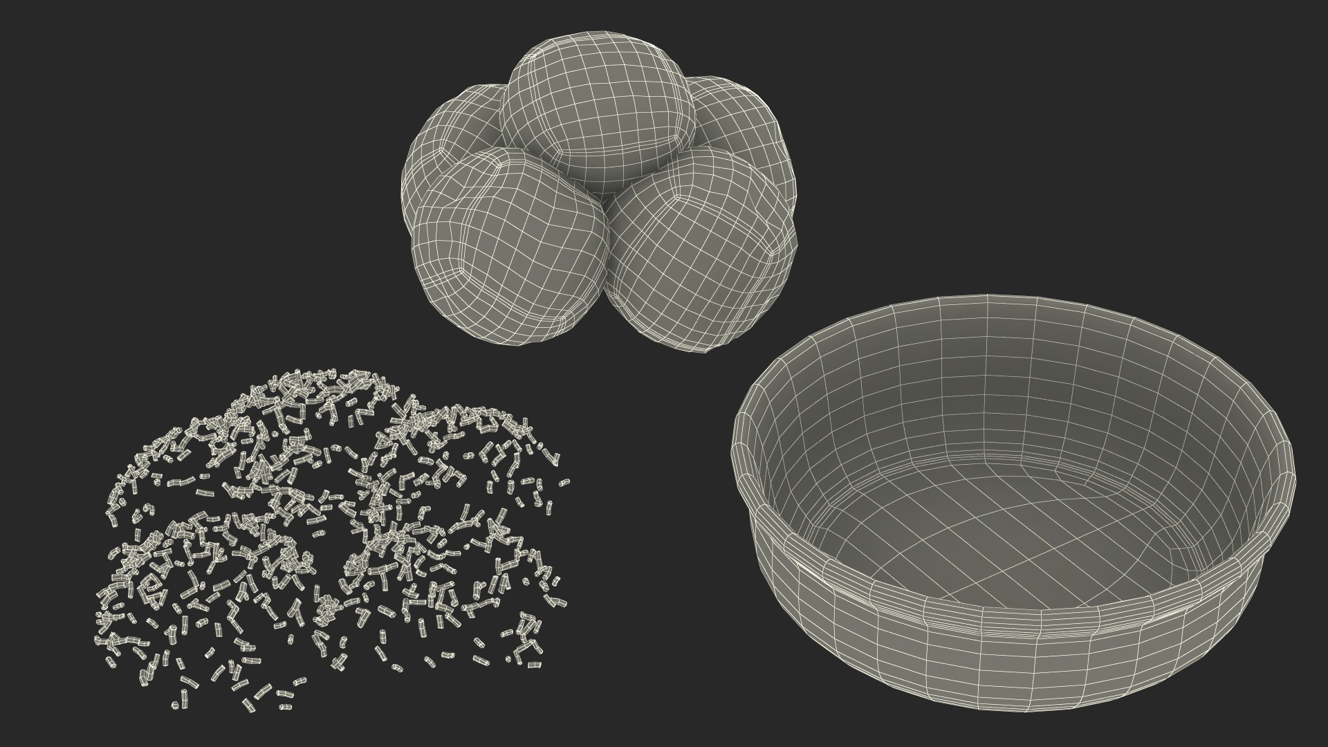 3D model Vanilla Ice Cream on Cyan Bowl