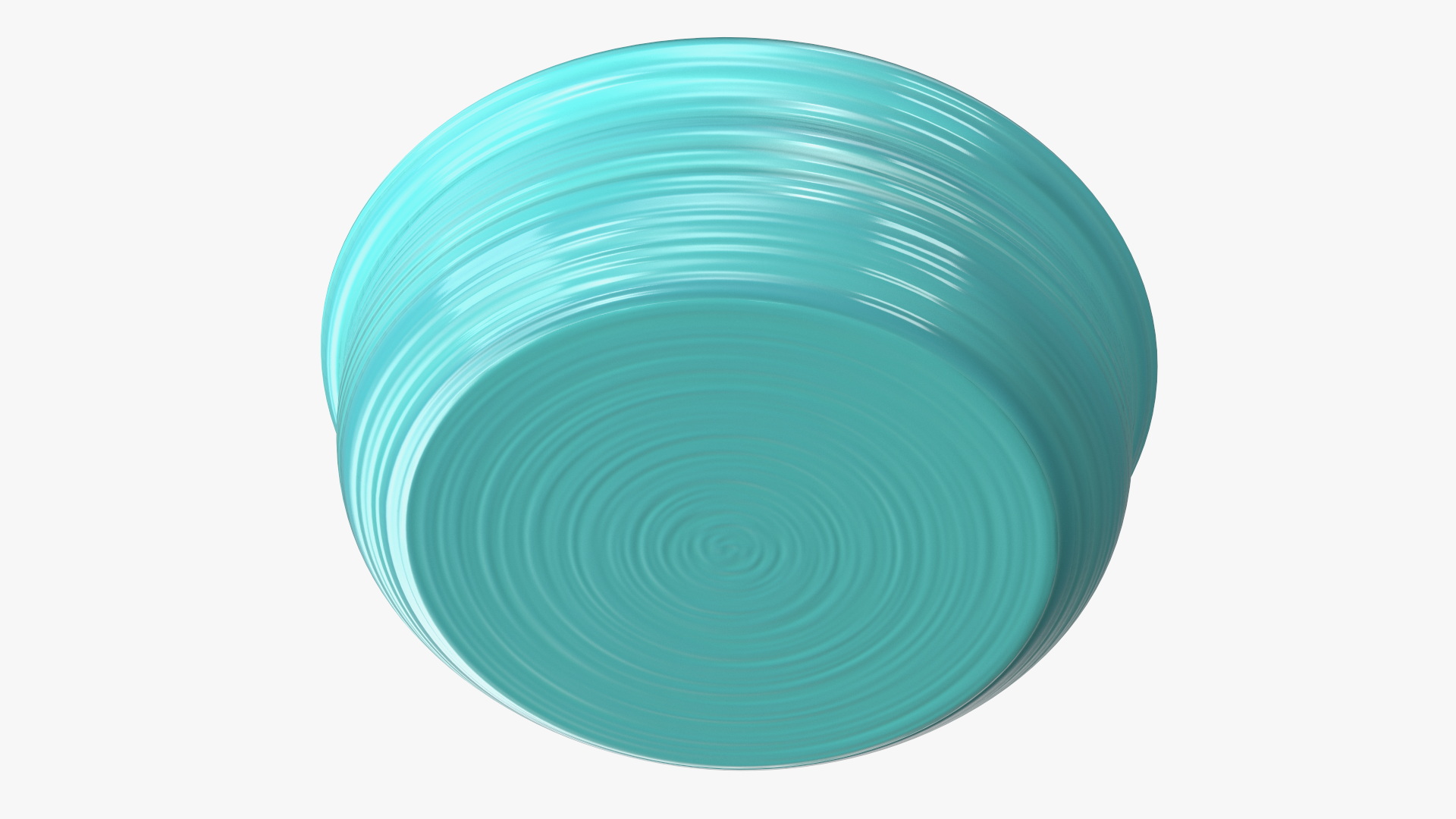 3D model Vanilla Ice Cream on Cyan Bowl