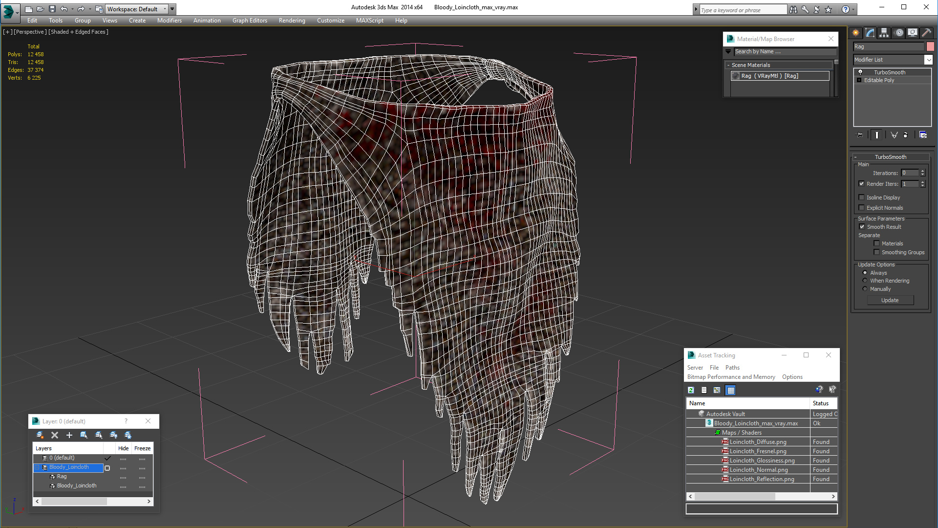 3D Bloody Loincloth