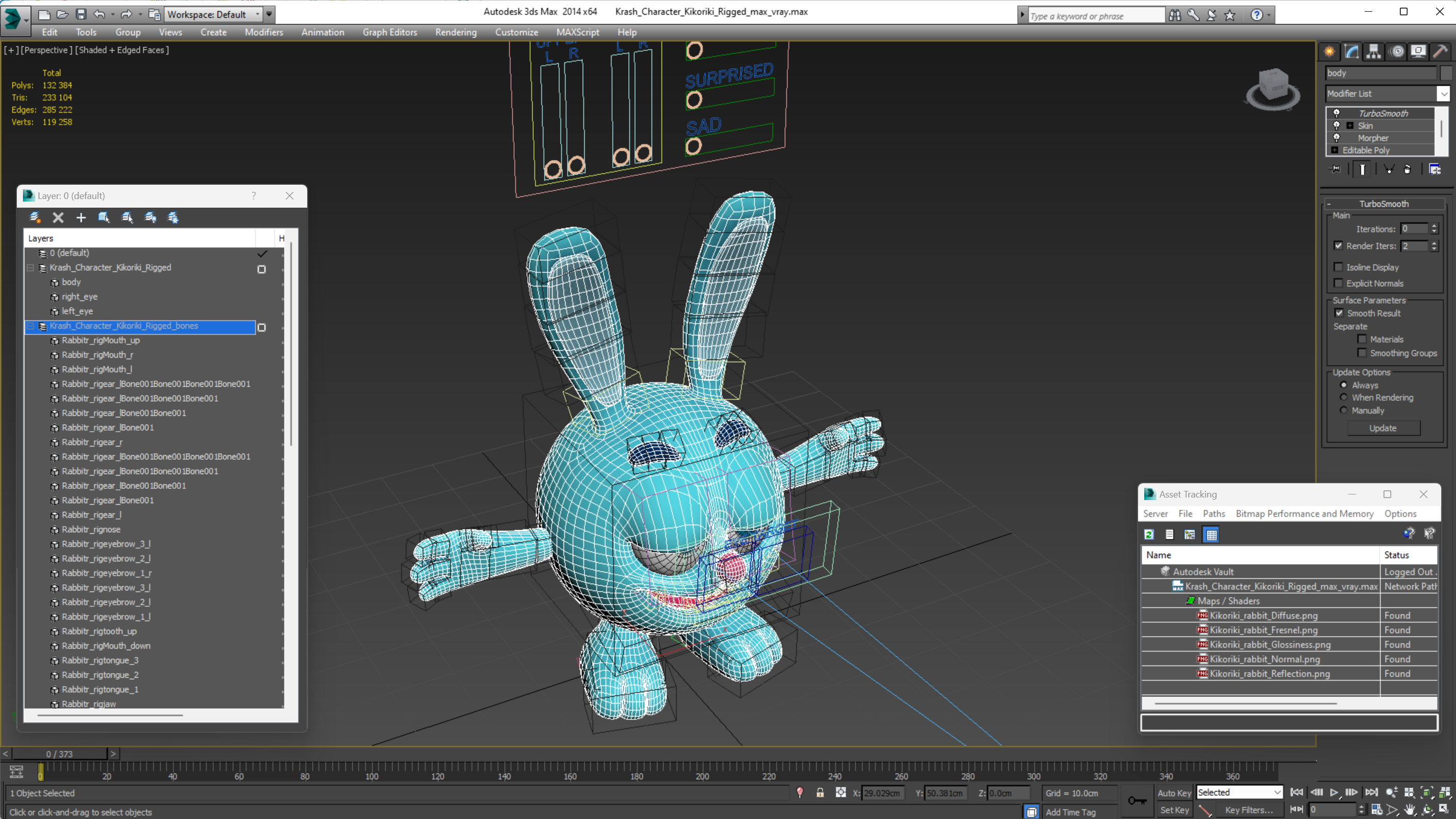 3D Krash Character Kikoriki Rigged
