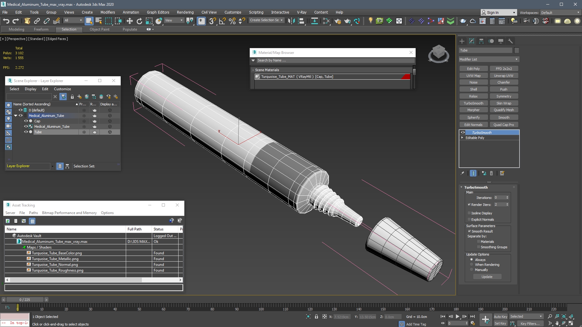 3D Medical Aluminum Tube