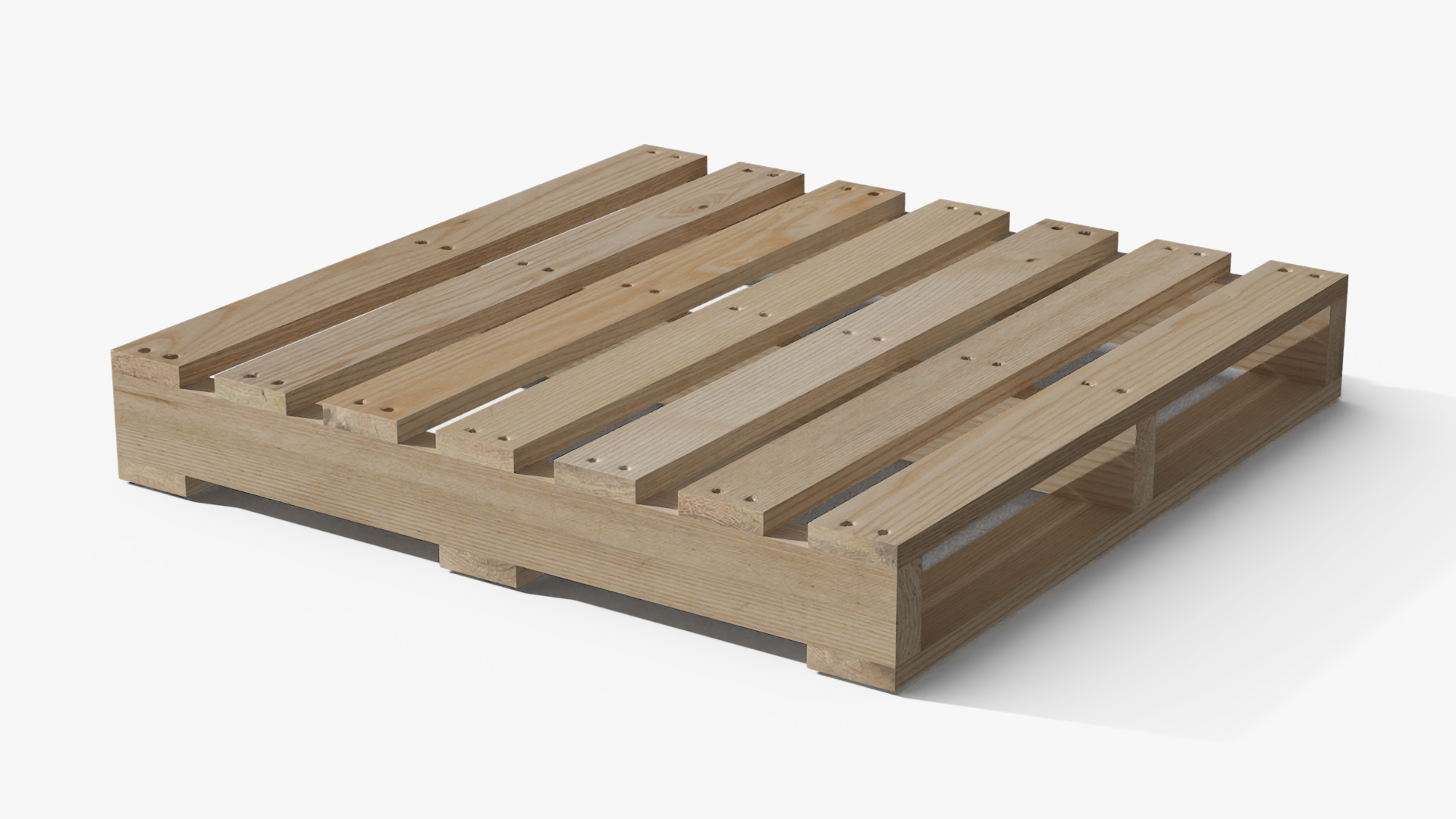 3D Yale Electric Pallet Jack with Bulk Bag on Wooden Pallet