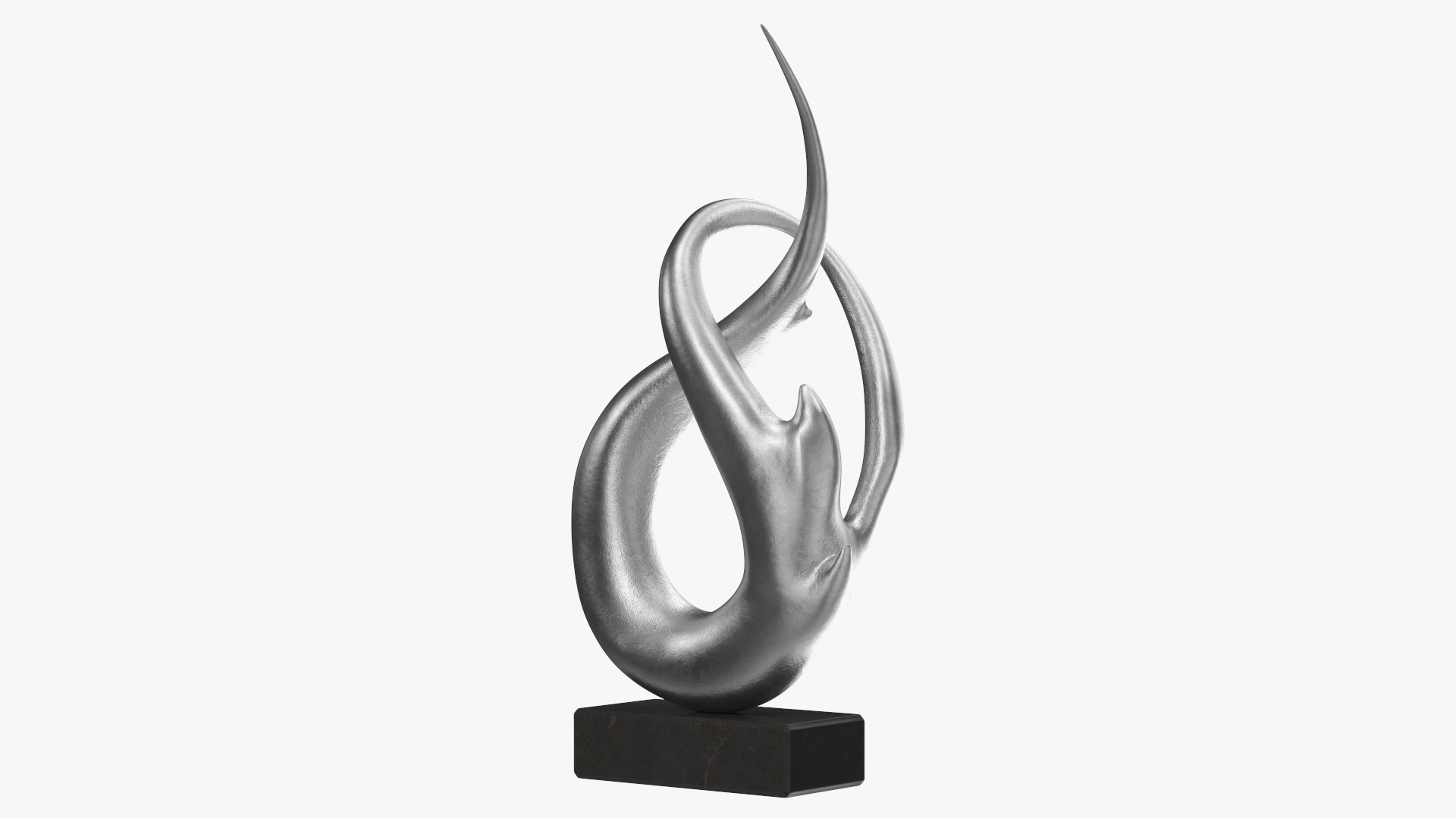 Silver Home Decor Modern Sculpture 3D model
