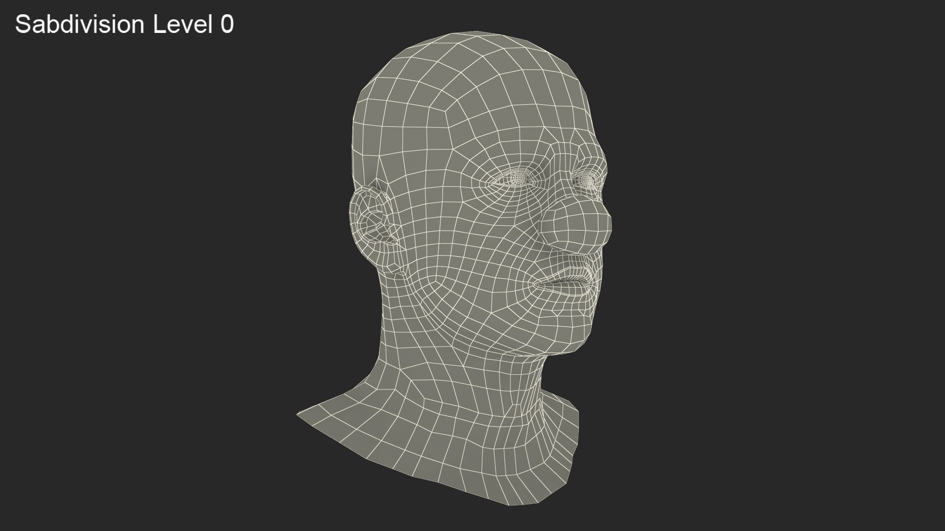 Circus Clown Head 3D