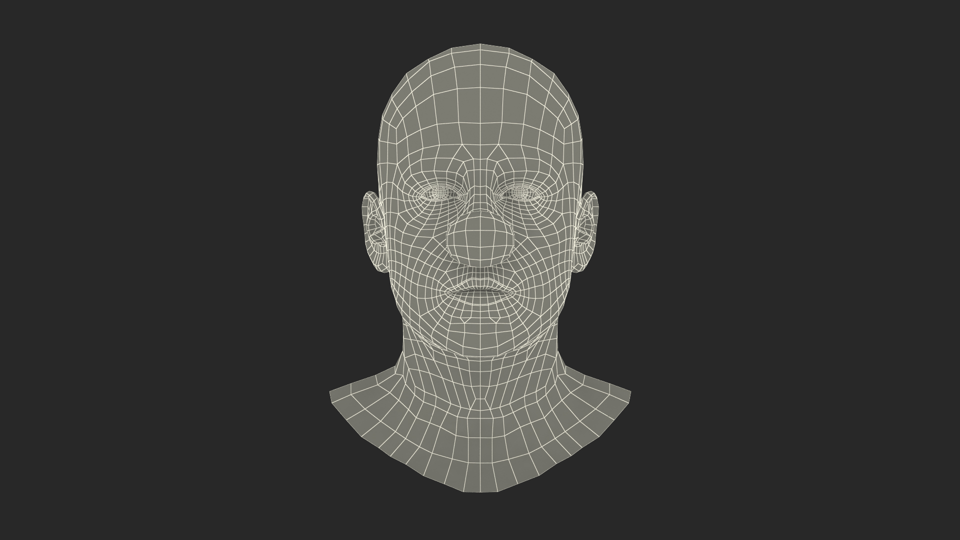 Circus Clown Head 3D