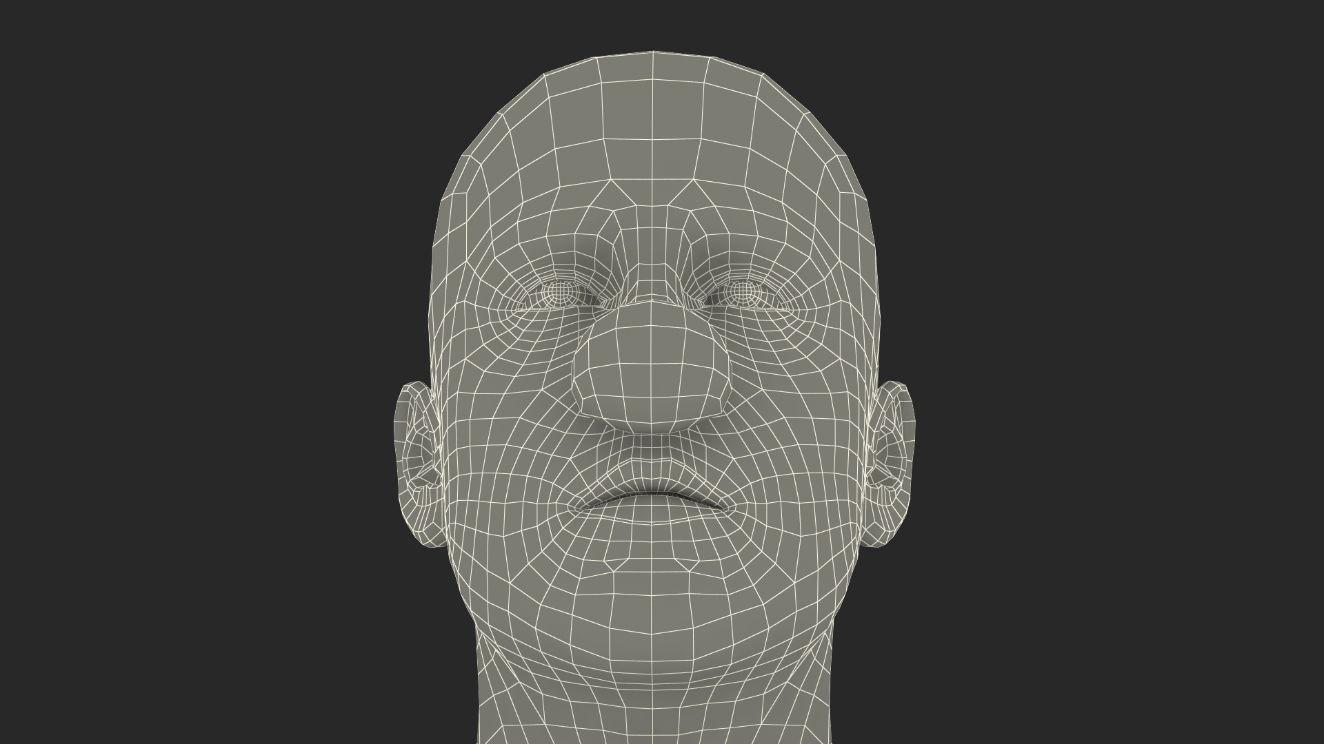 Circus Clown Head 3D