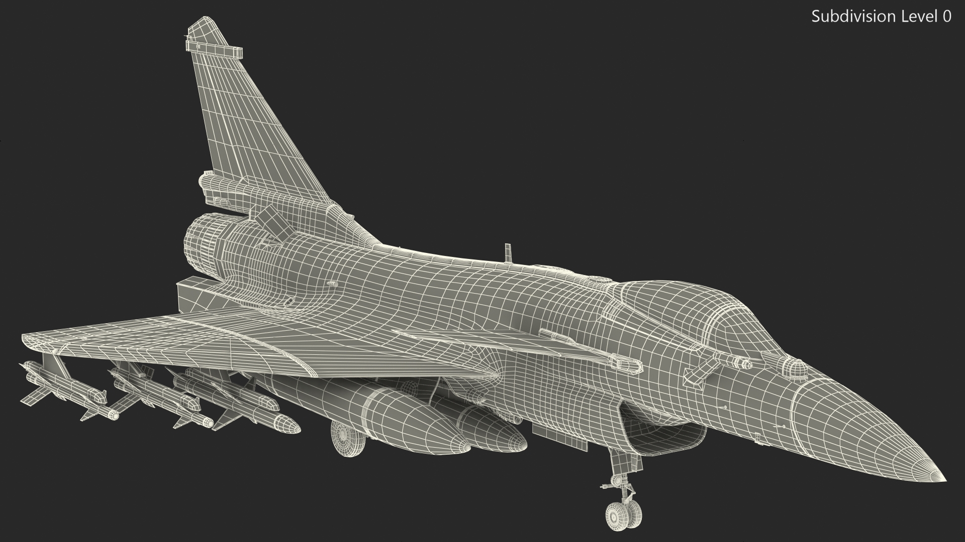 Chengdu J10 B Chinese Air Force Armed Rigged 3D model