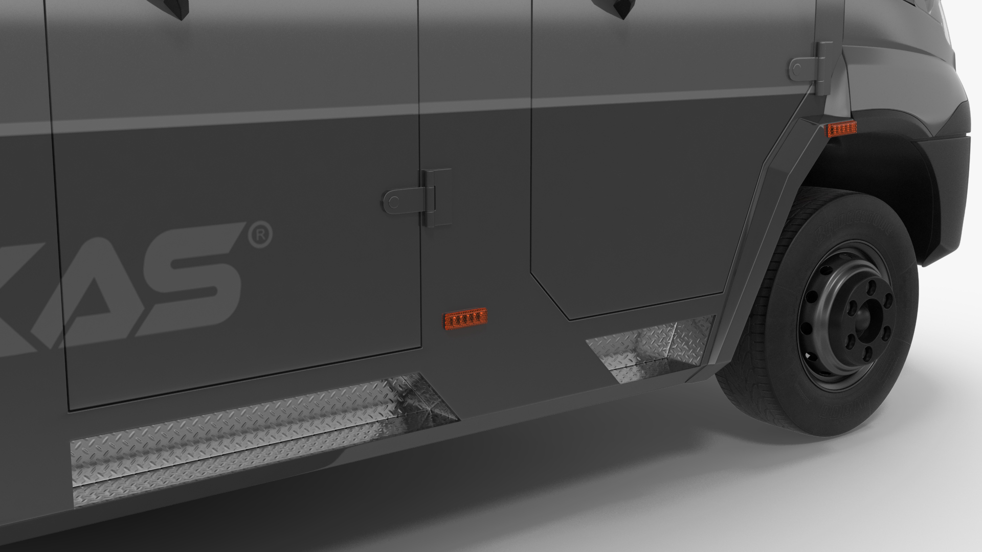 INKAS Armored Vehicle Rigged for Maya 3D